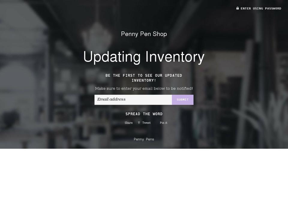 pennypenshop.com shopify website screenshot