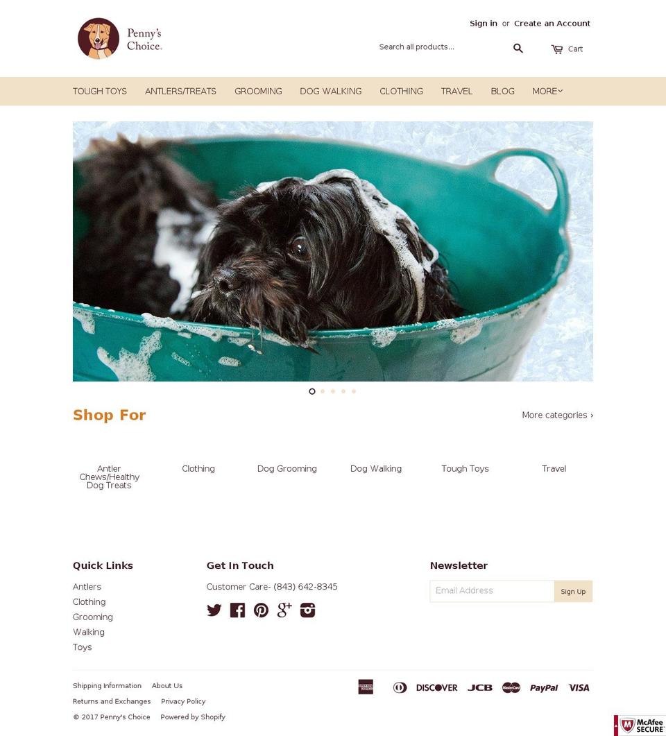pennyschoice.com shopify website screenshot