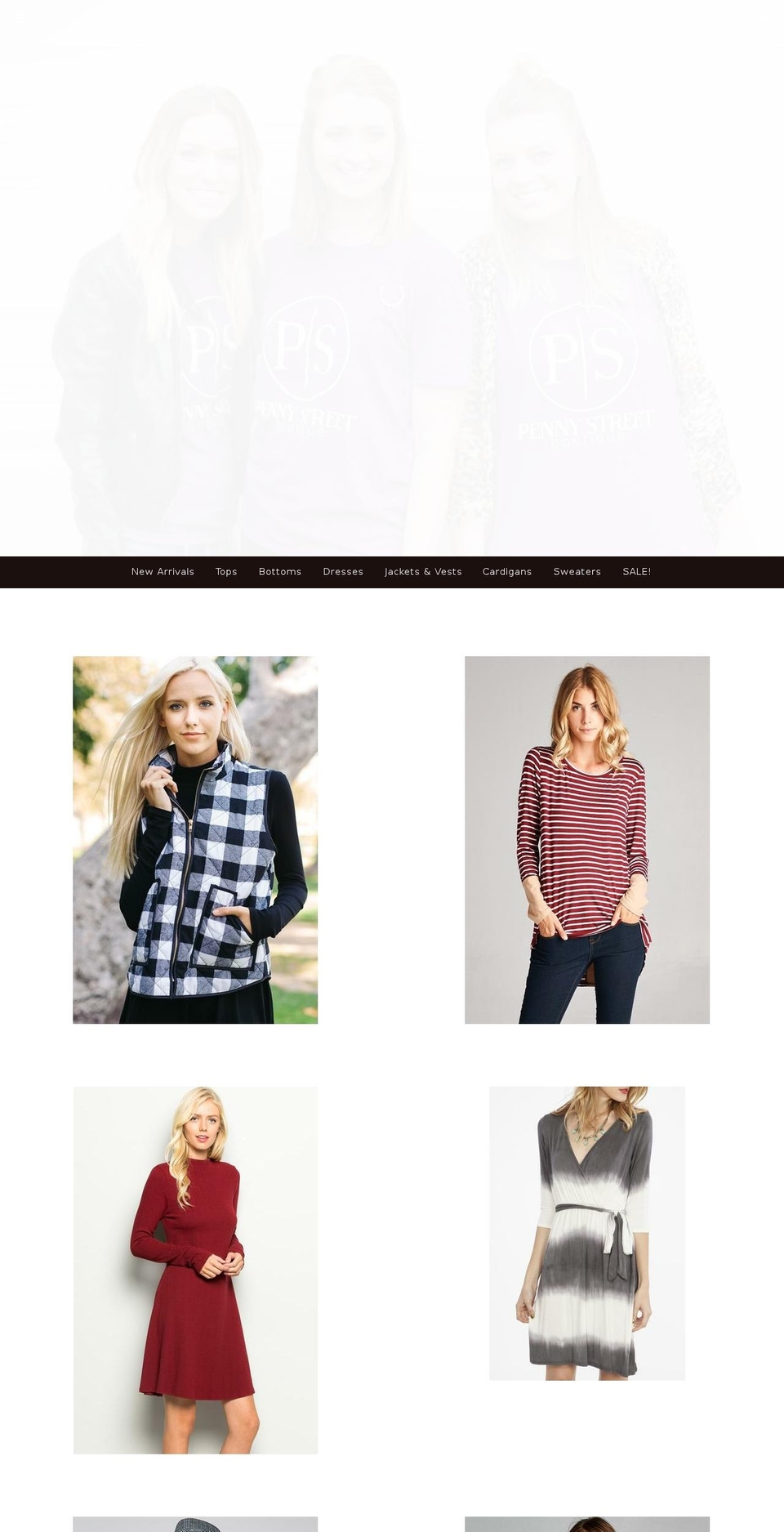 pennystreetboutique.com shopify website screenshot