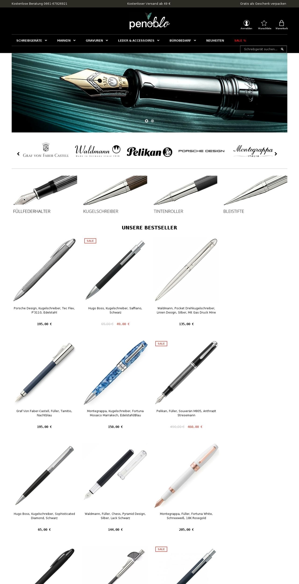 penoblo.com shopify website screenshot