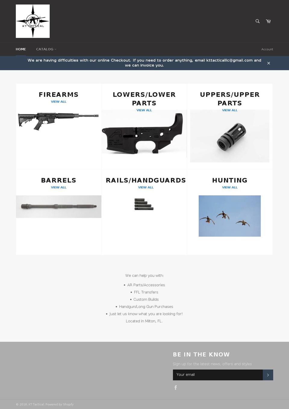 pensacolaguntrader.com — Shopify storefront screenshot