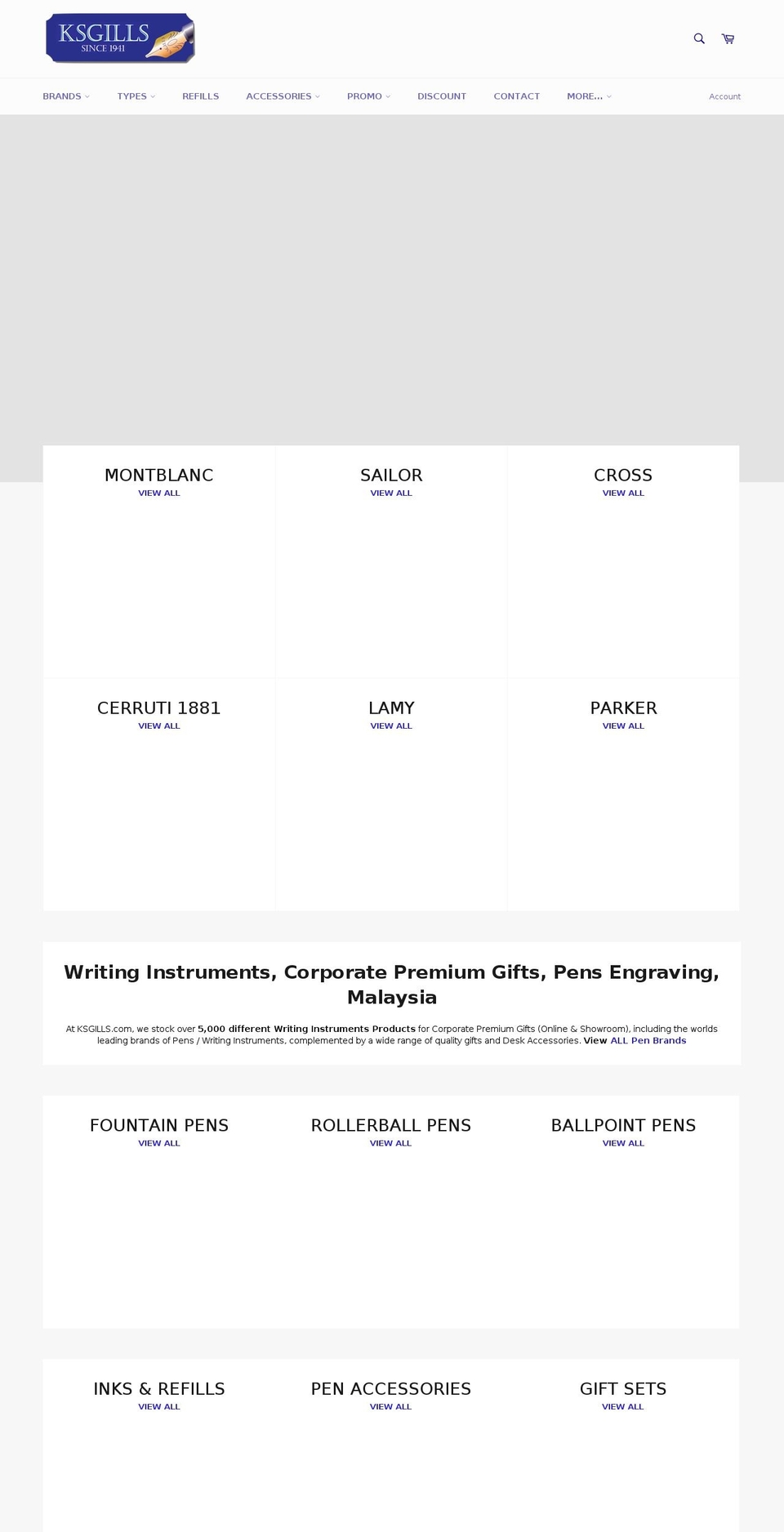 pensplanet.com — Shopify storefront screenshot
