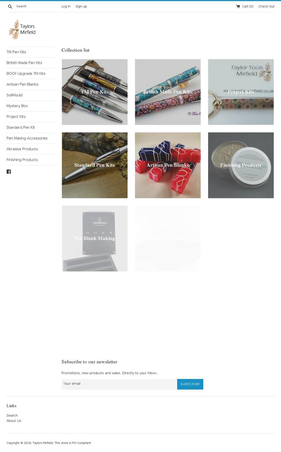 penturners.com — Shopify storefront screenshot