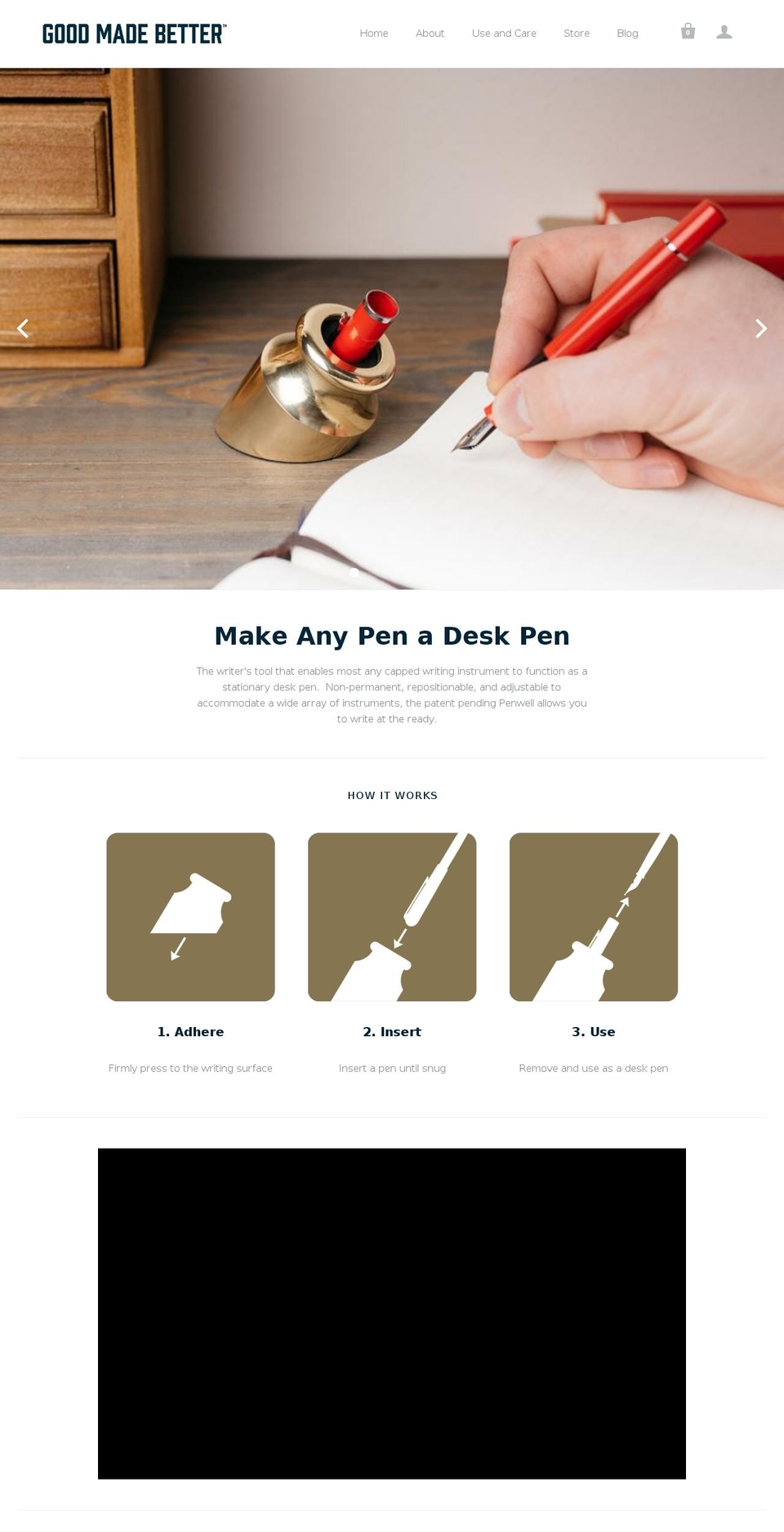 penwell.co shopify website screenshot