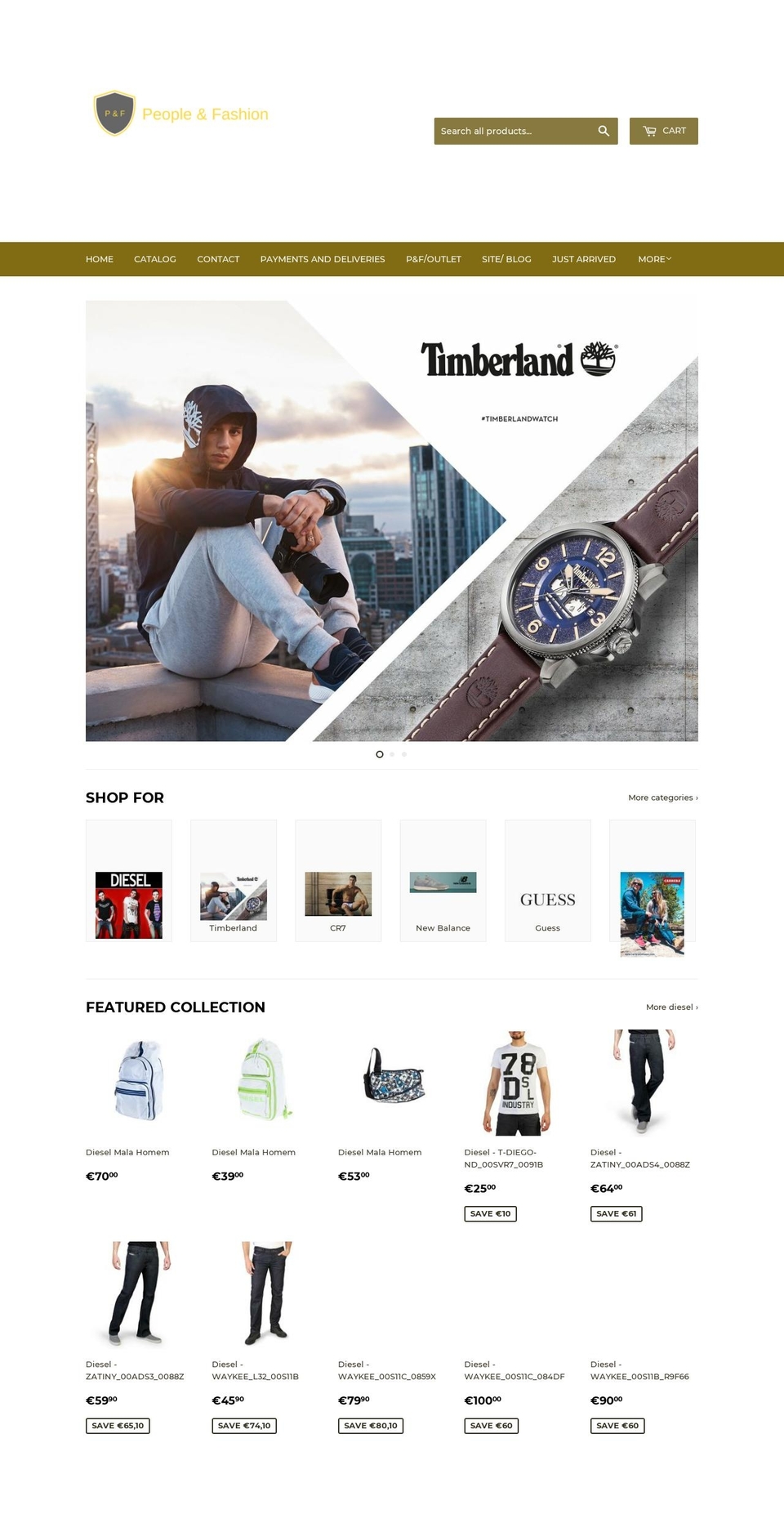 people-and-fashion.com — Shopify storefront screenshot