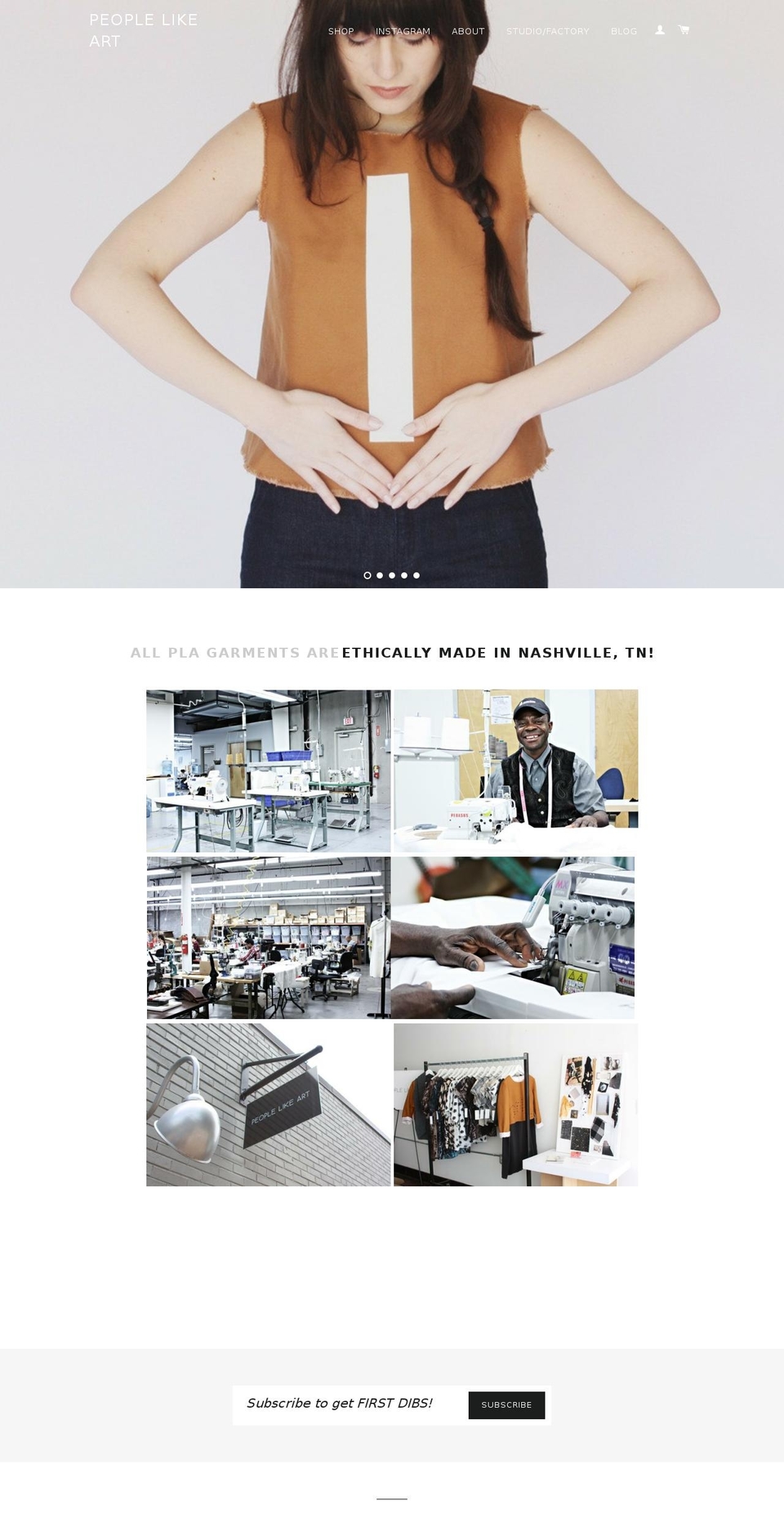 peoplelikeart.com shopify website screenshot