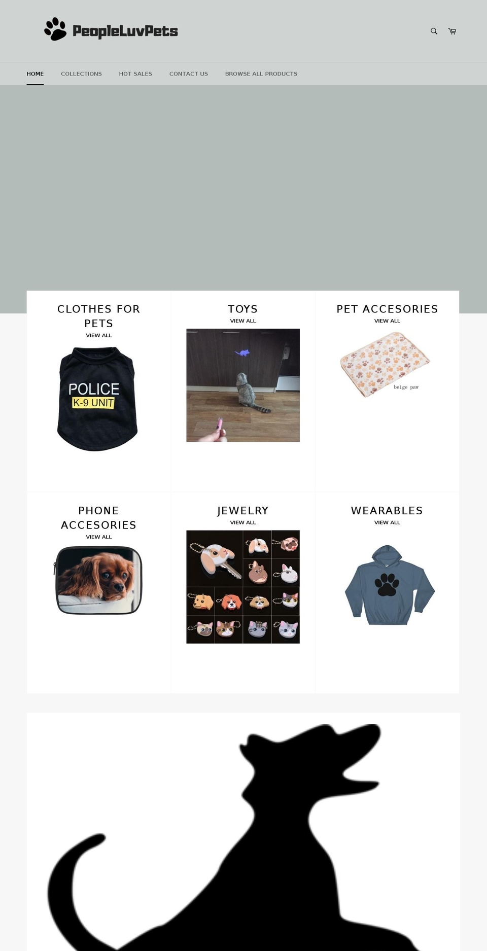 peopleluvpets.com — Shopify storefront screenshot