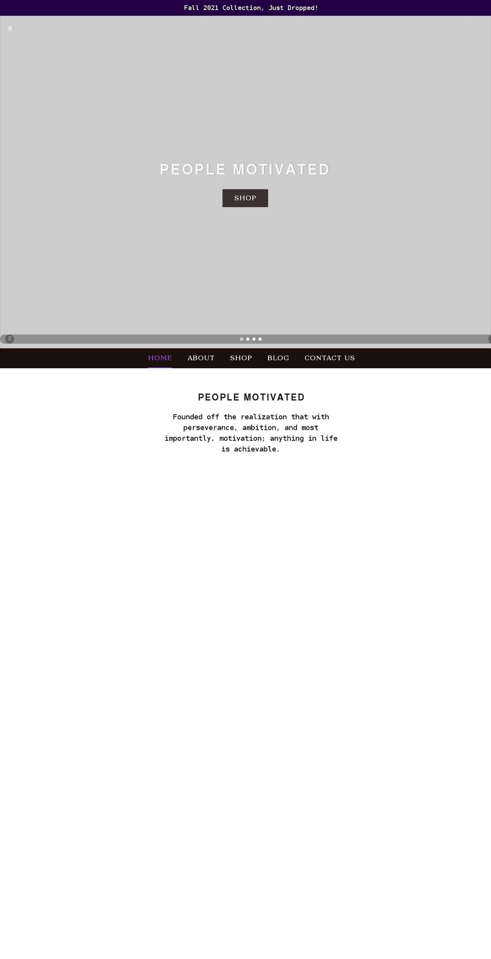 peoplemotivated.com shopify website screenshot