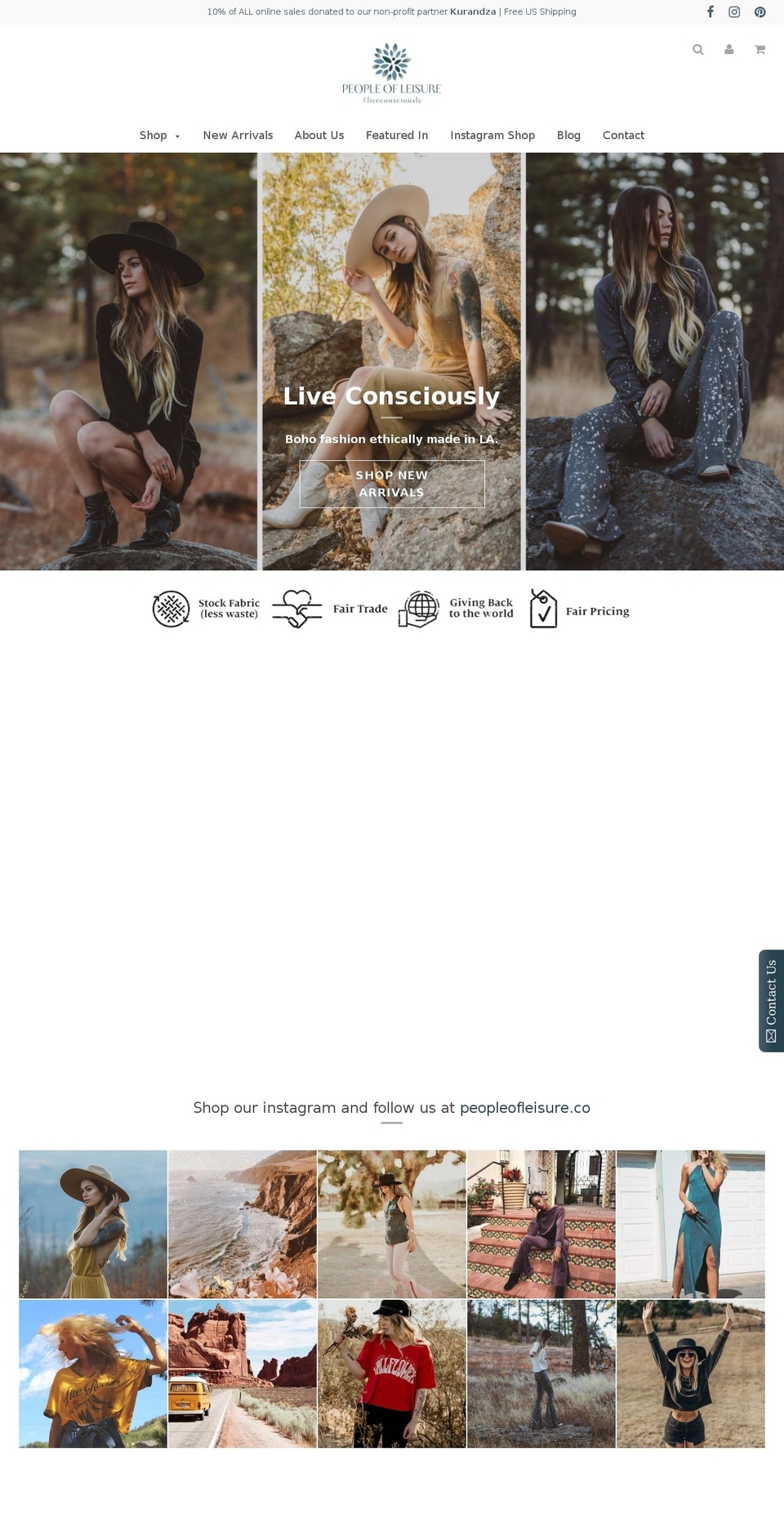 peopleofleisure.co shopify website screenshot