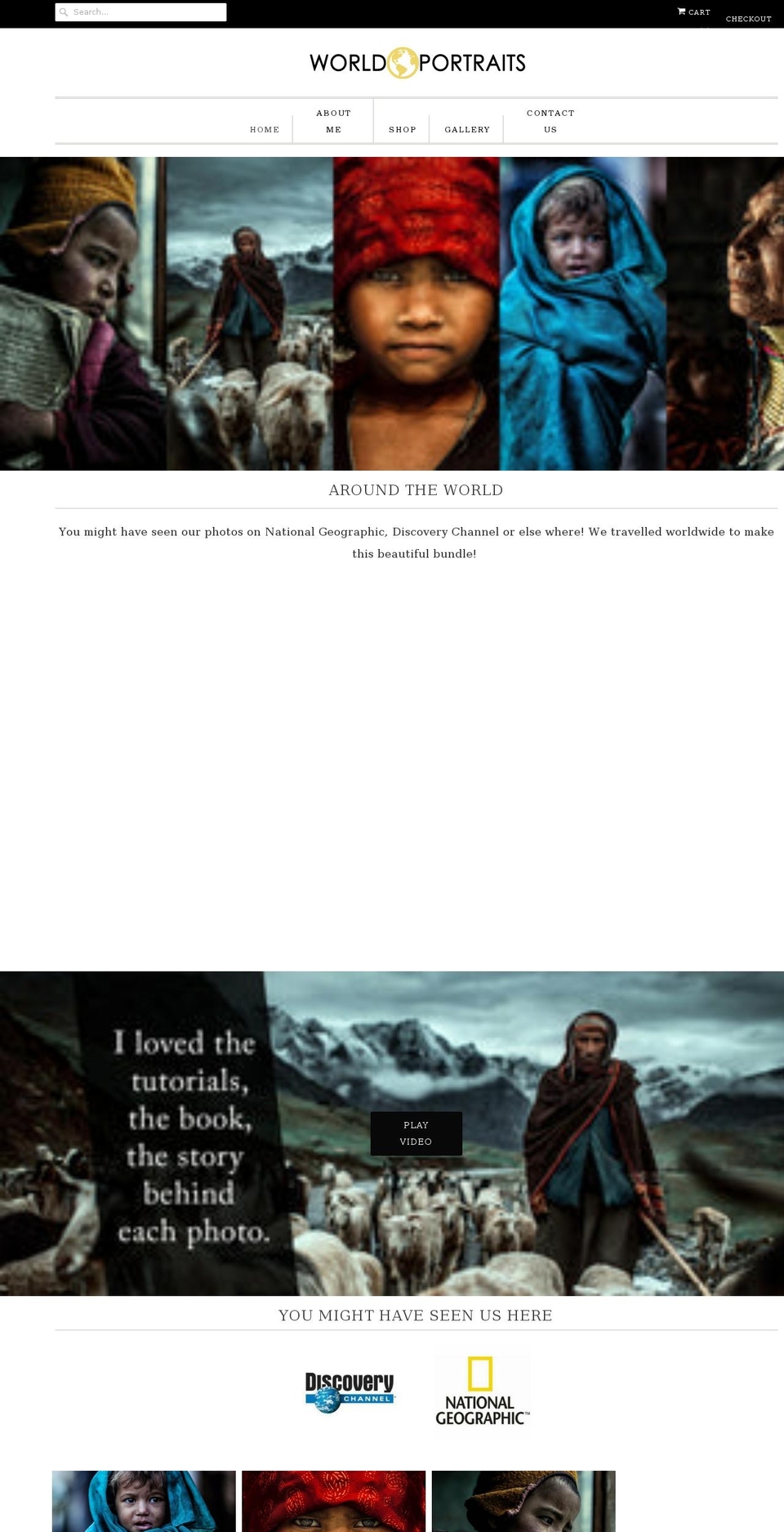 peopleoftheworldportraits.com shopify website screenshot