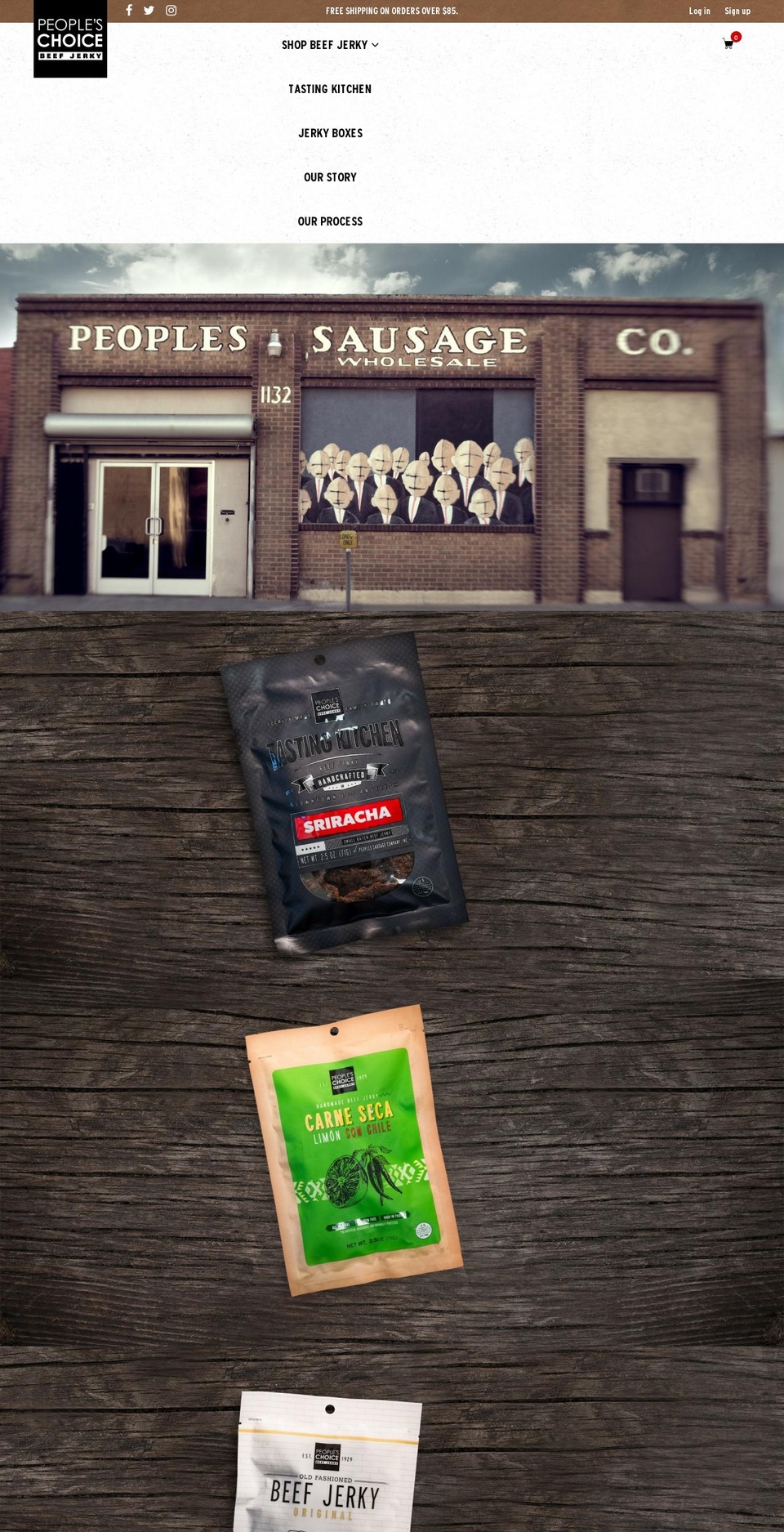 peopleschoicebeefjerky.com shopify website screenshot