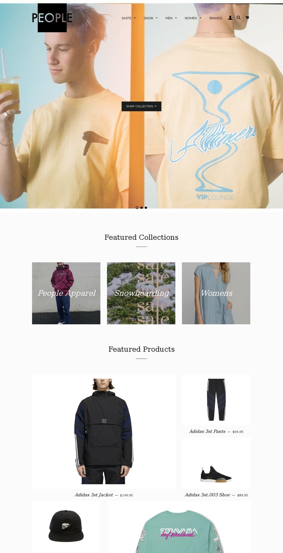 peopleskateshop.com — Shopify storefront screenshot