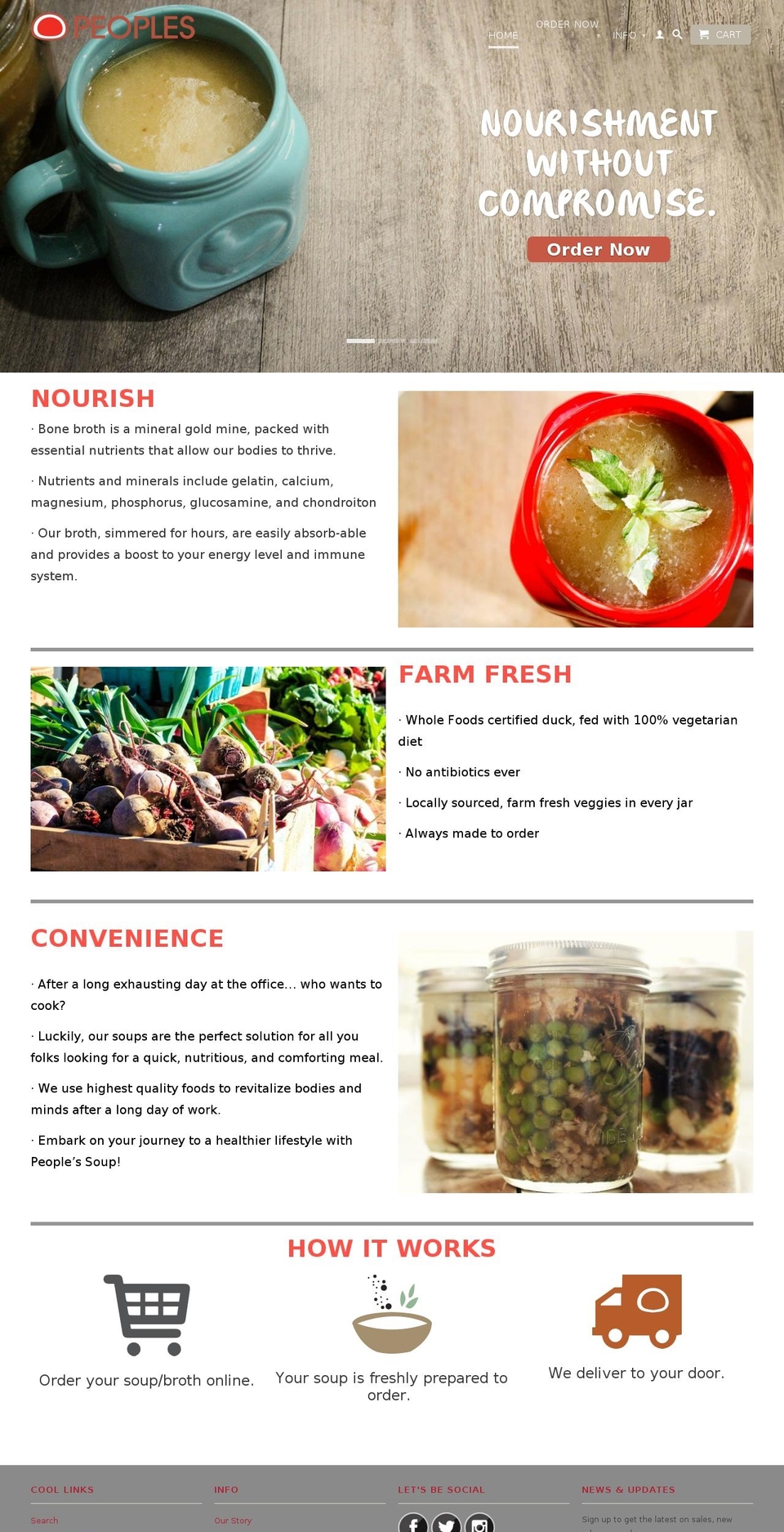peoplessoup.com shopify website screenshot