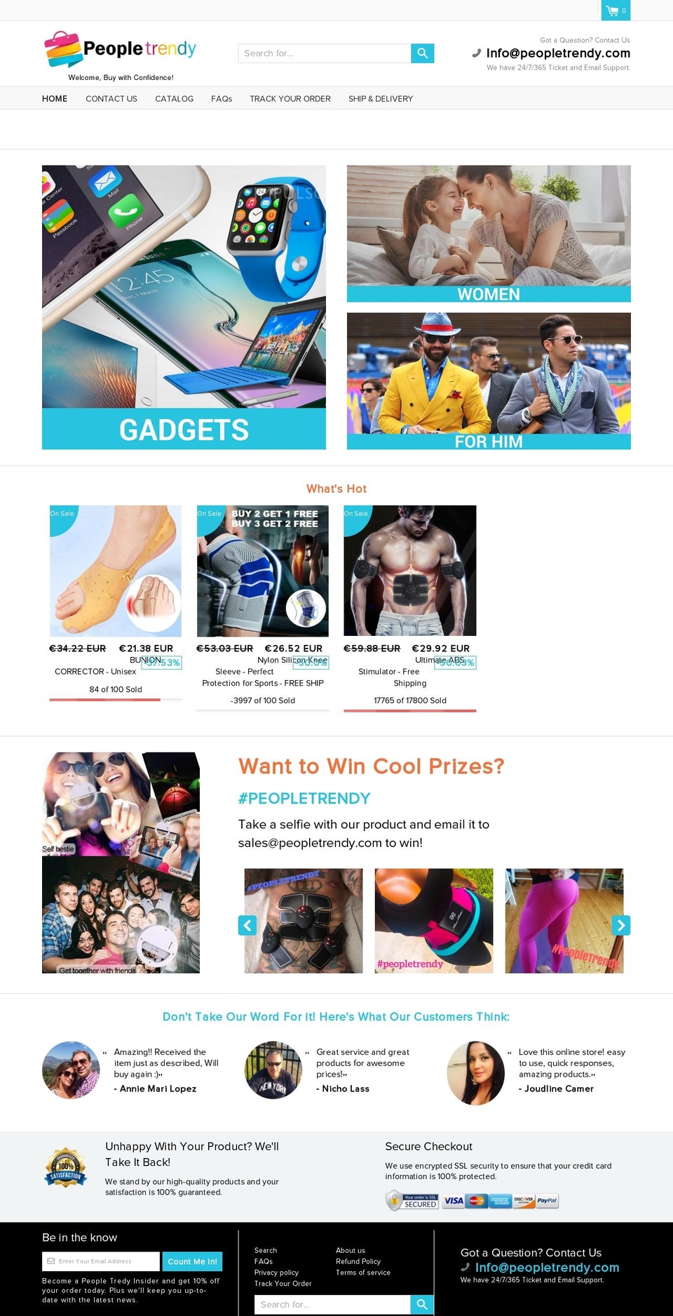 peopletrendy.com — Shopify storefront screenshot