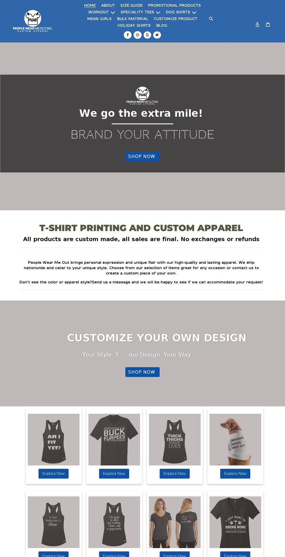 peoplewearmeout.net shopify website screenshot