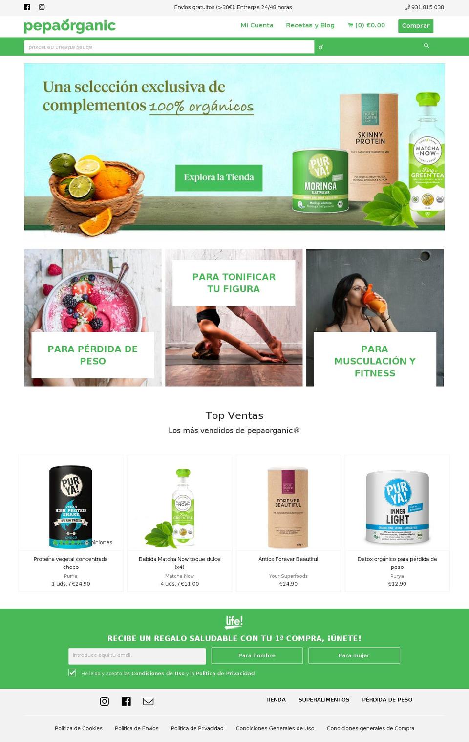 pepafruit.com shopify website screenshot