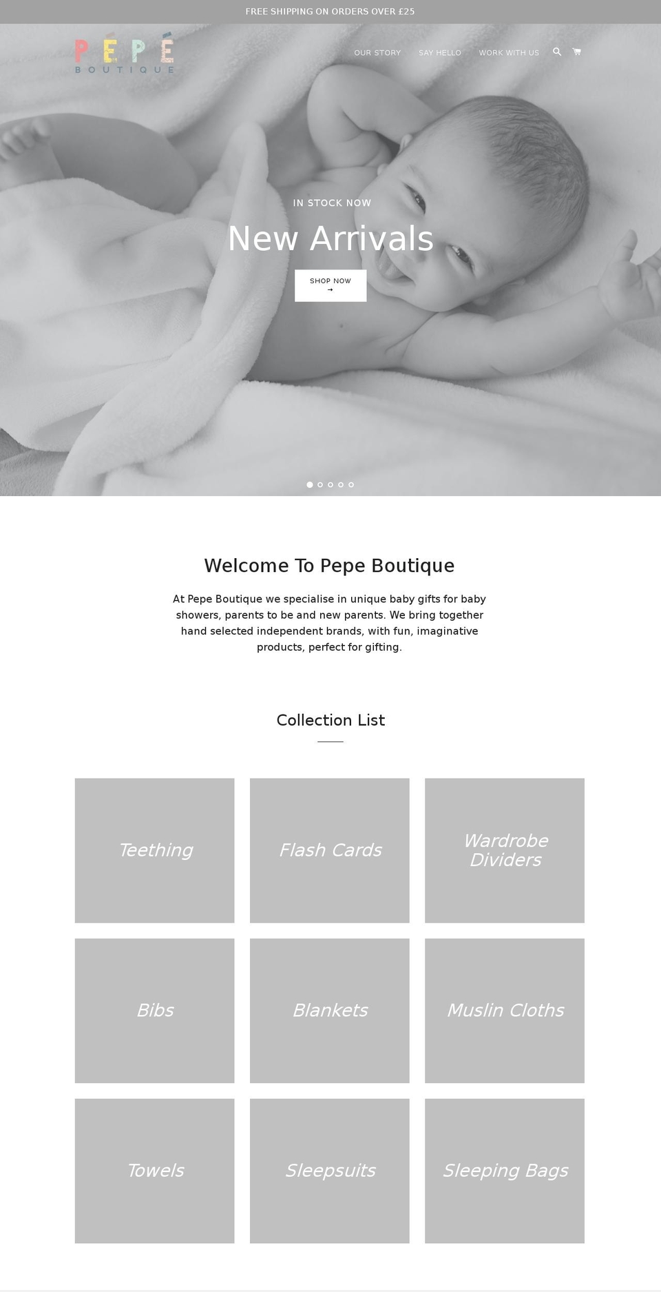 pepeboutique.com — Shopify storefront screenshot