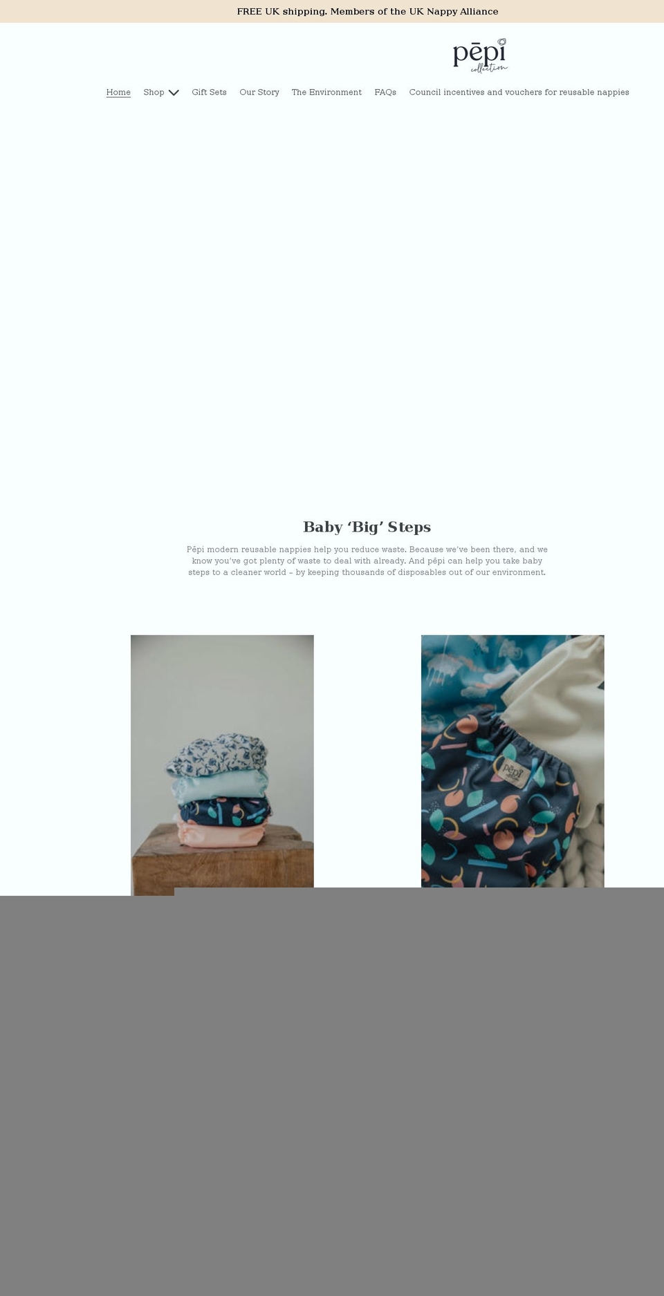 pepicollection.com shopify website screenshot