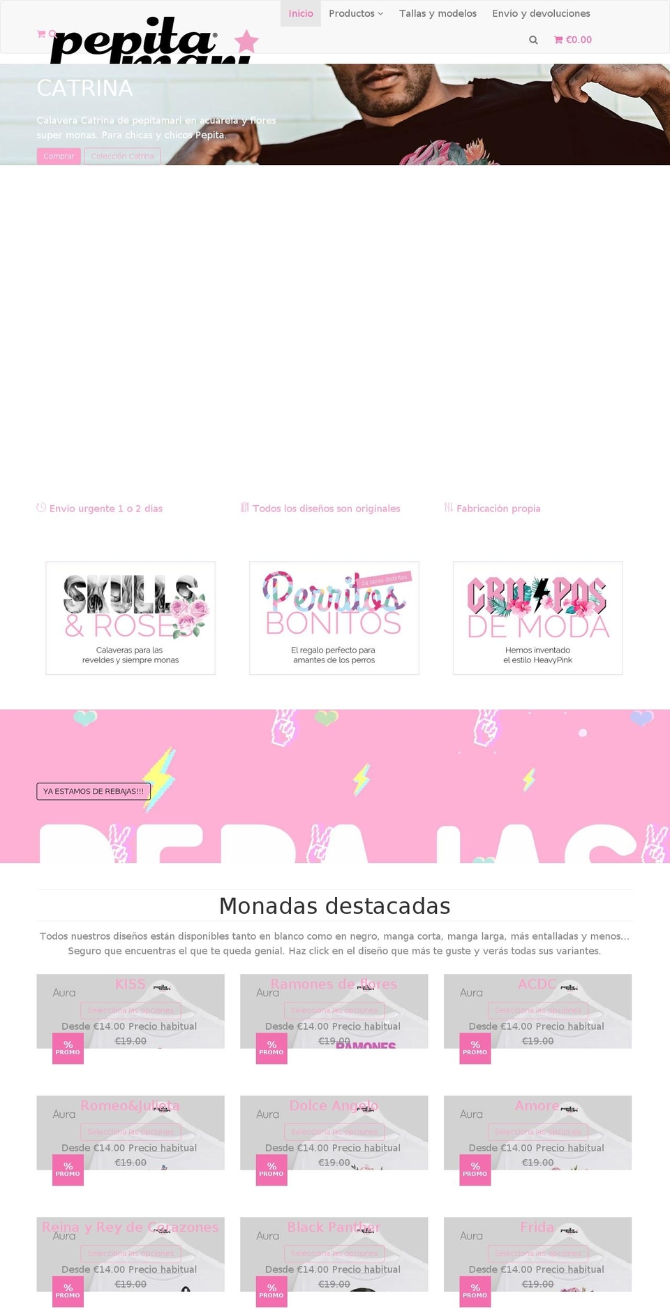 pepitamari.com shopify website screenshot