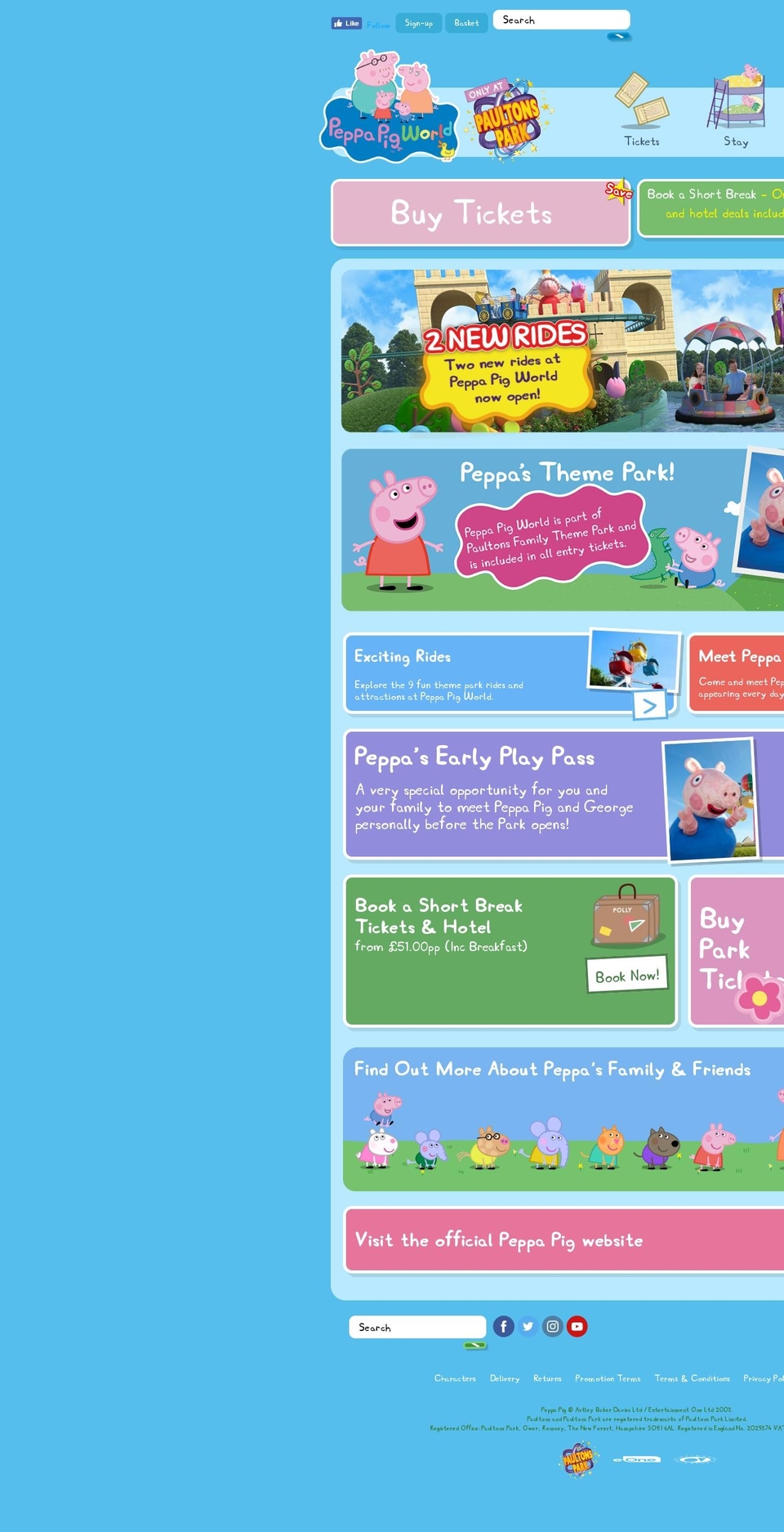 peppapigworld.co.uk shopify website screenshot