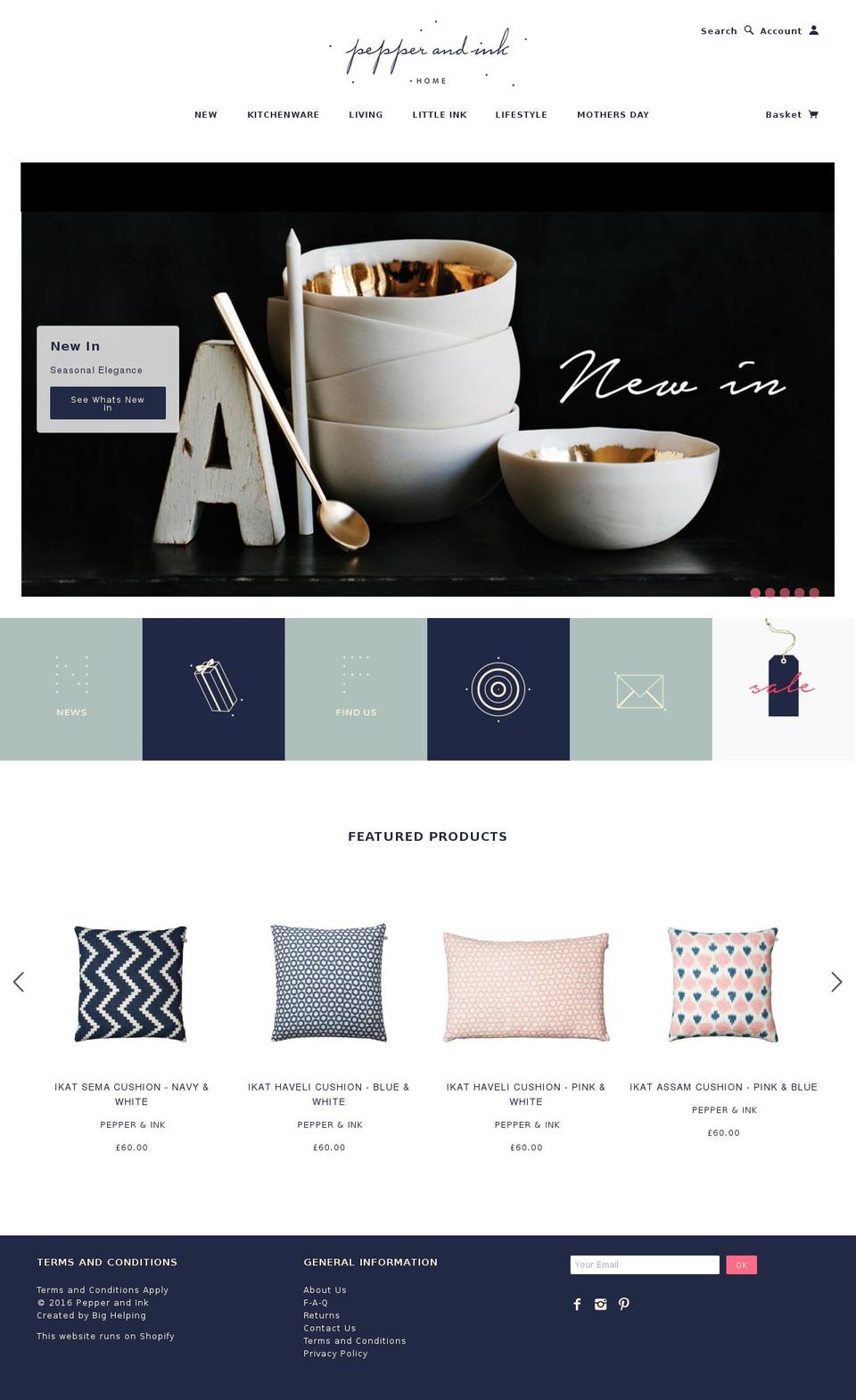 Pepper and Ink - Blockshop (MAIN STORE THEME) Shopify theme site example pepperandink.com