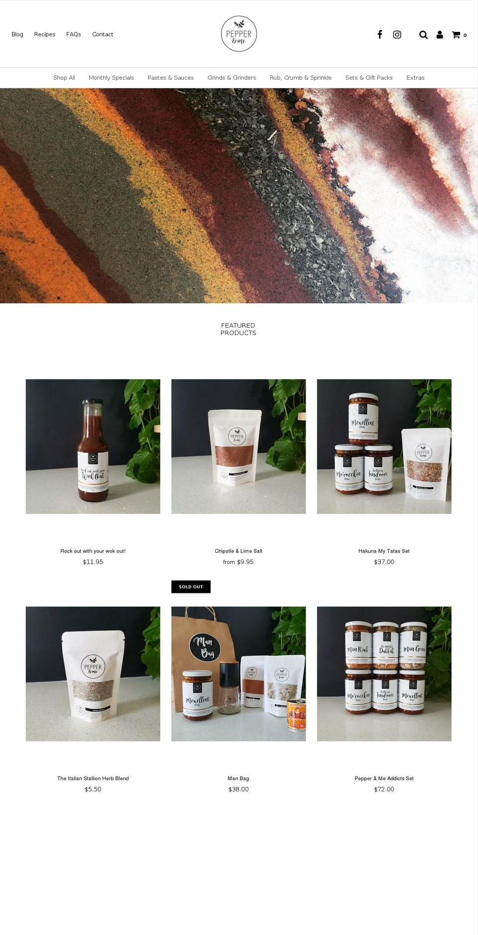 pepperandme.co.nz shopify website screenshot