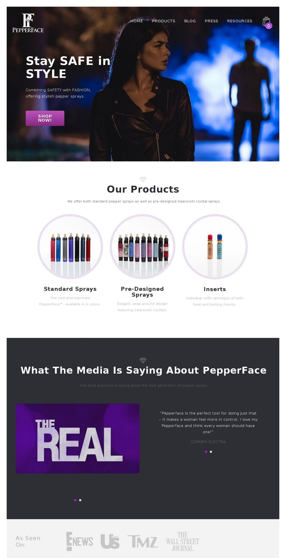 pepperface.com — Shopify storefront screenshot
