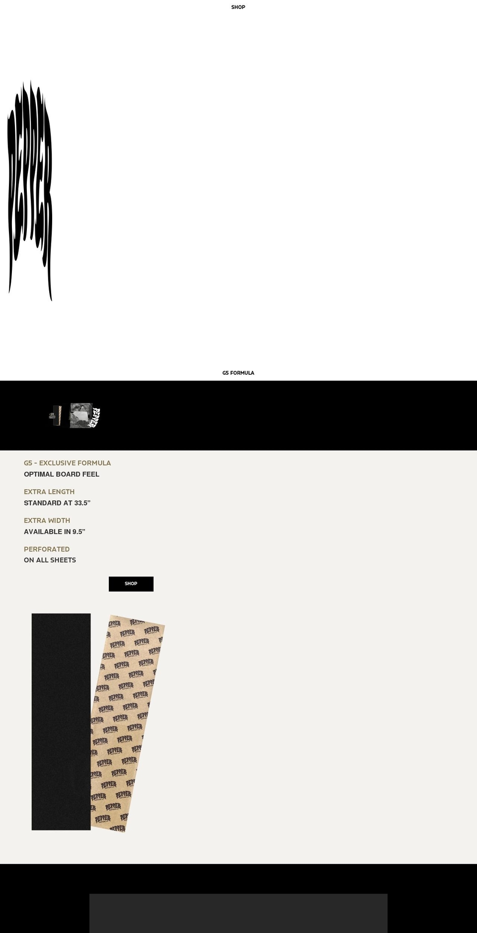 peppergriptape.com shopify website screenshot