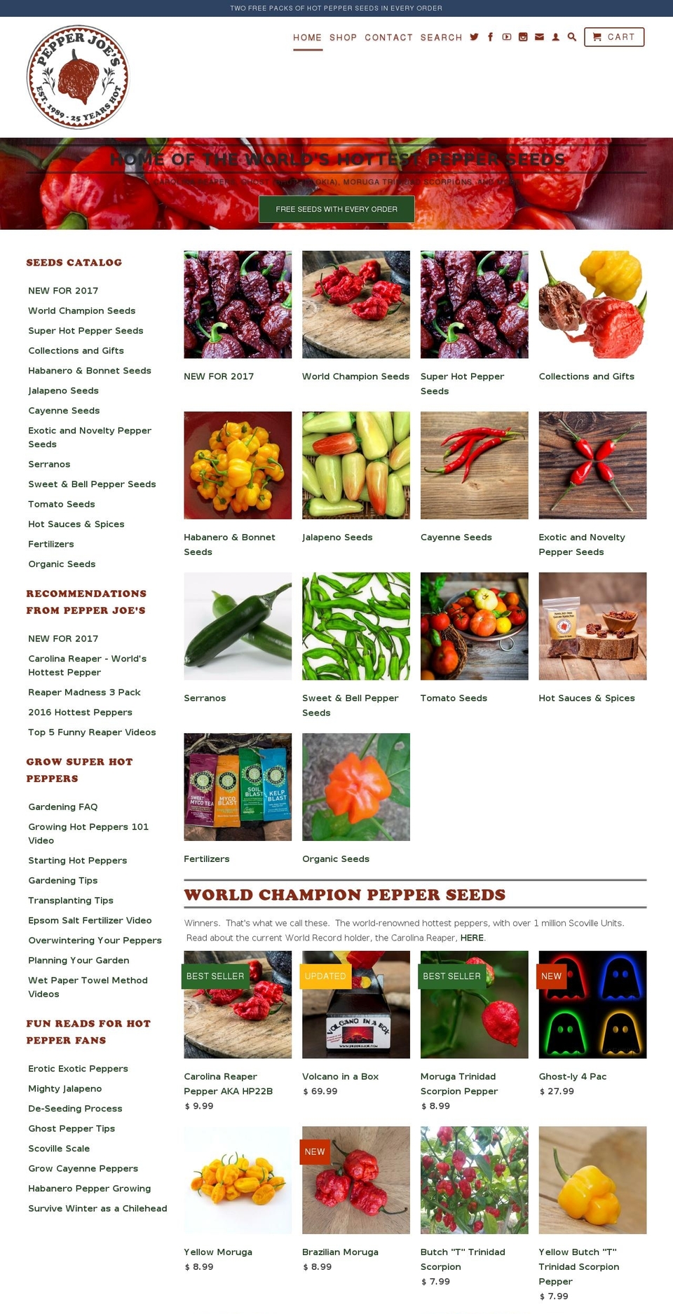 pepperjoe.com shopify website screenshot