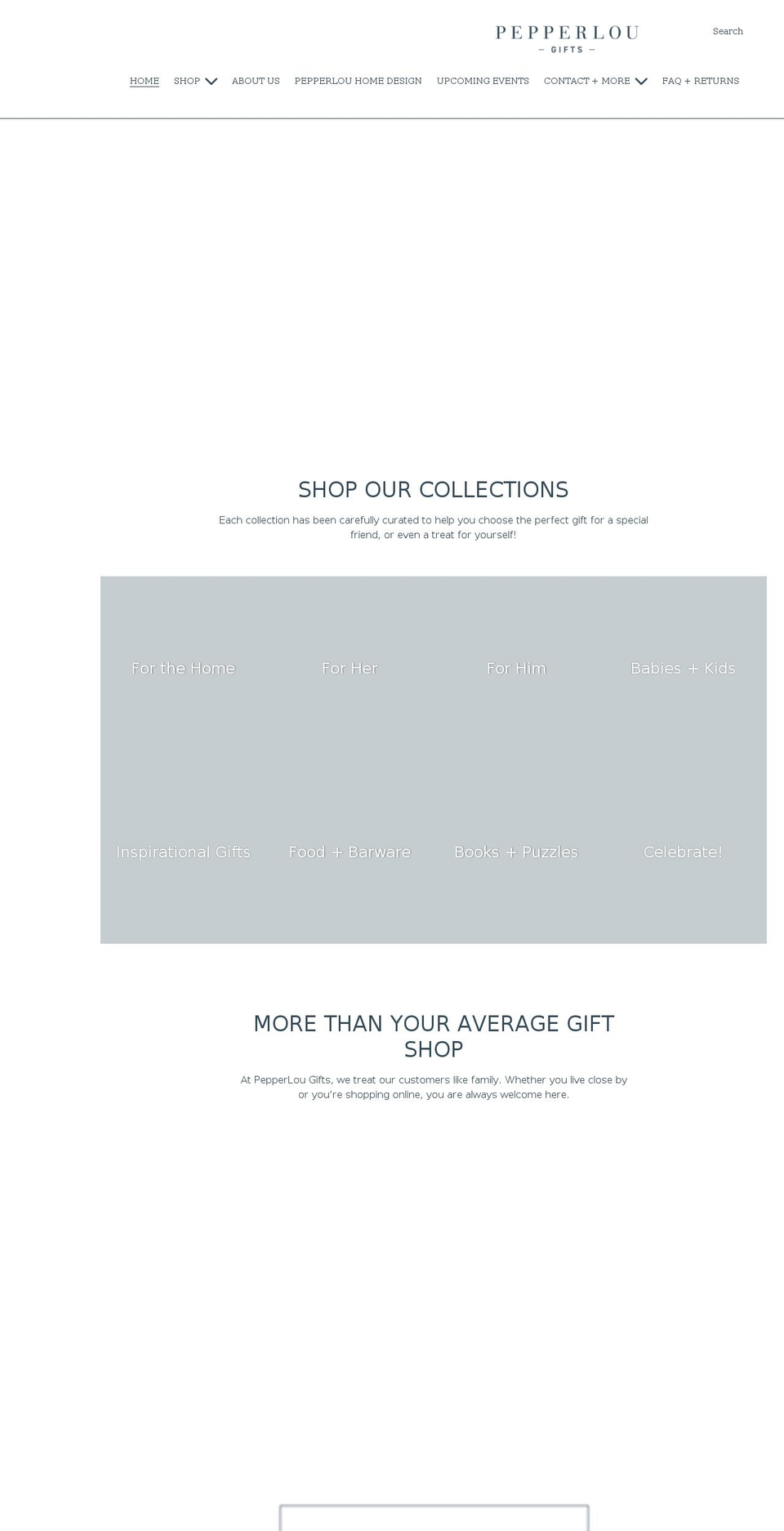 pepperlougifts.com shopify website screenshot