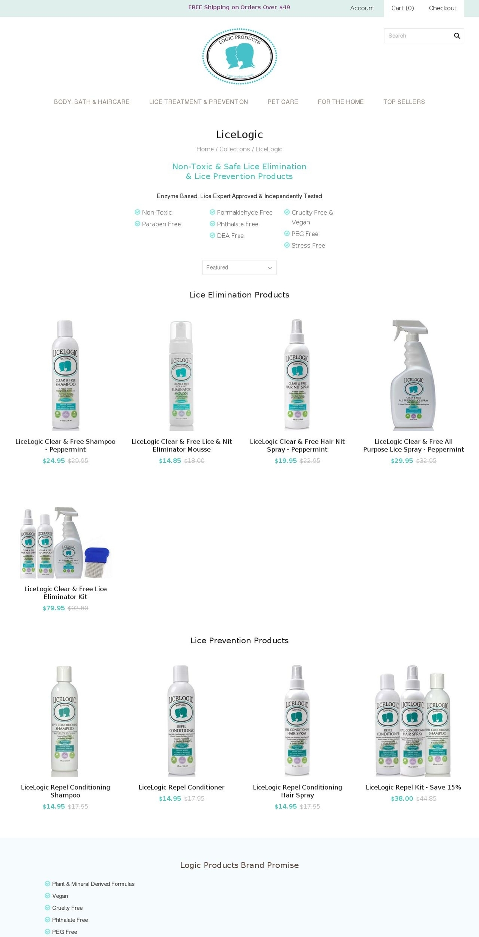 peppermintlogic.com — Shopify storefront screenshot