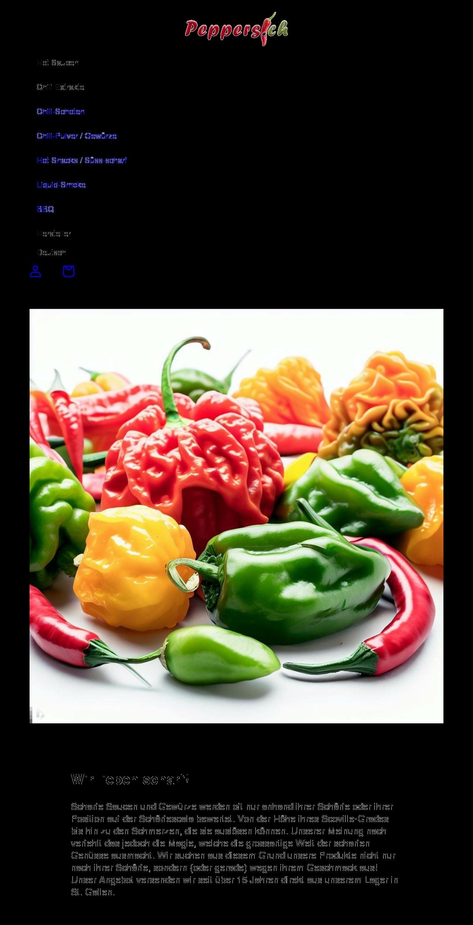 peppers.ch shopify website screenshot