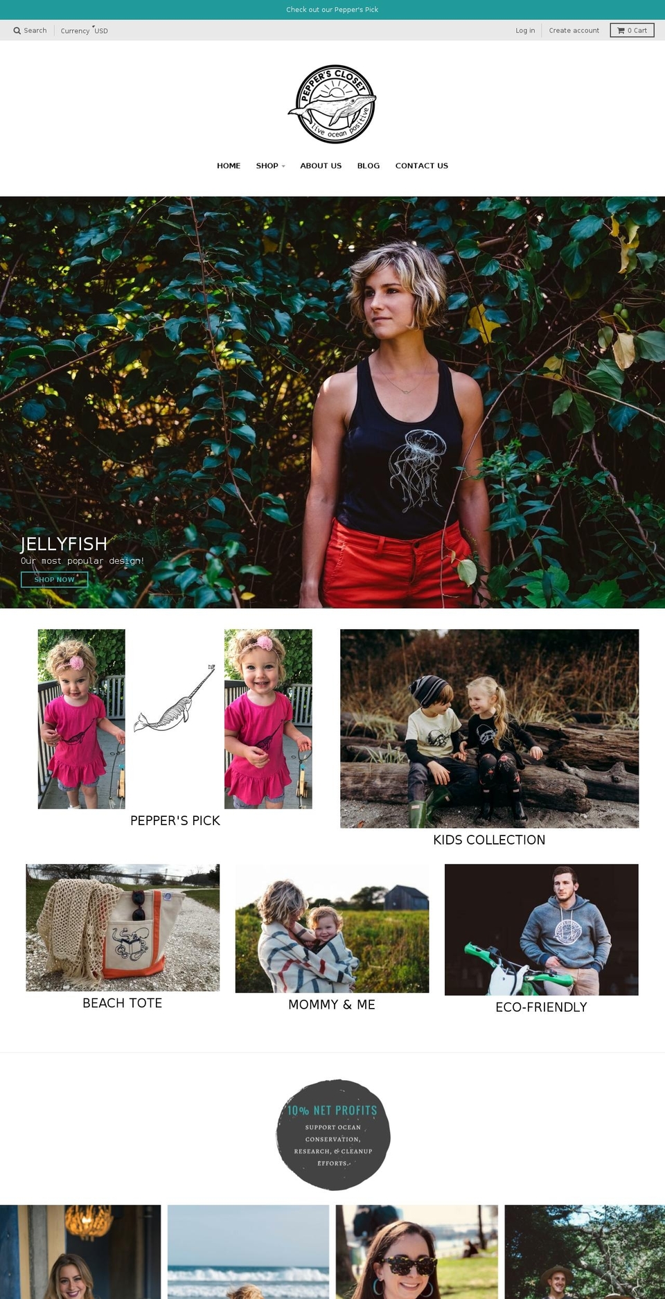 pepperscloset.com shopify website screenshot