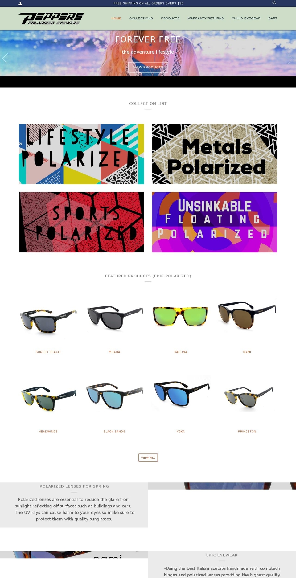 peppersusa.com shopify website screenshot