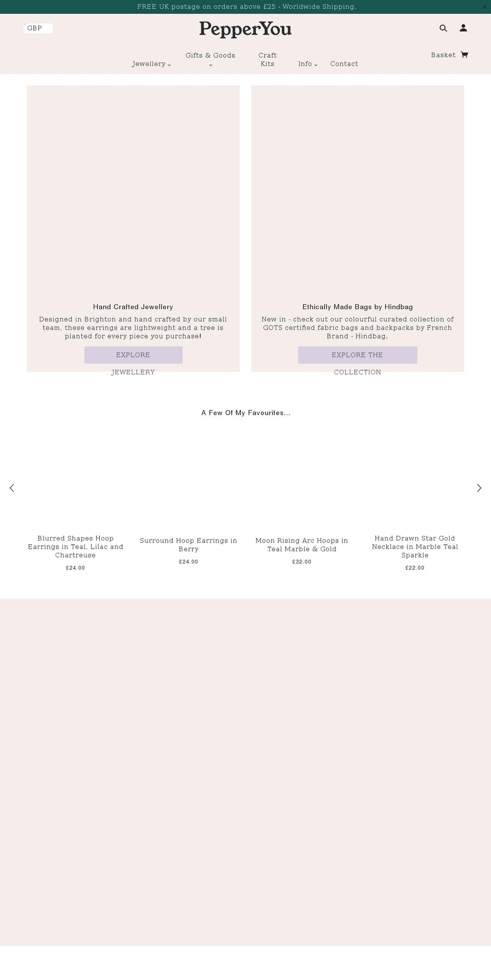 pepperyou.co.uk shopify website screenshot