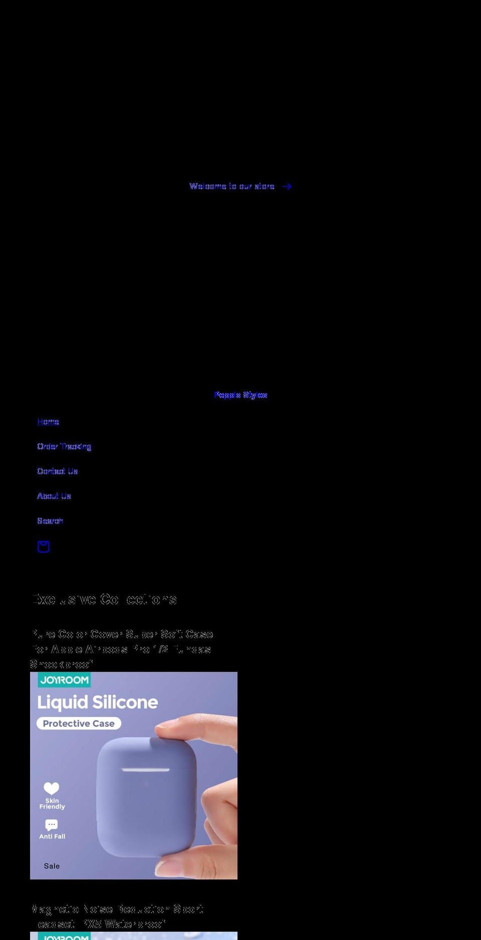pepplostyles.com shopify website screenshot