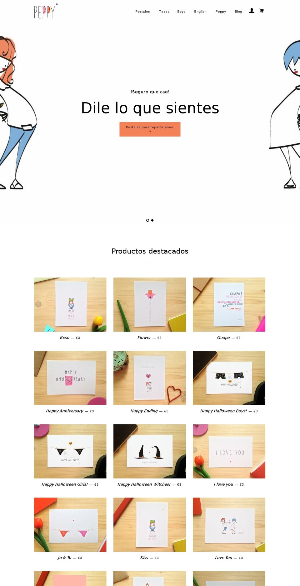 peppy.cat shopify website screenshot