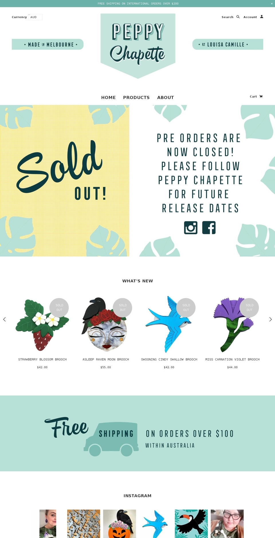 peppychapette.com shopify website screenshot