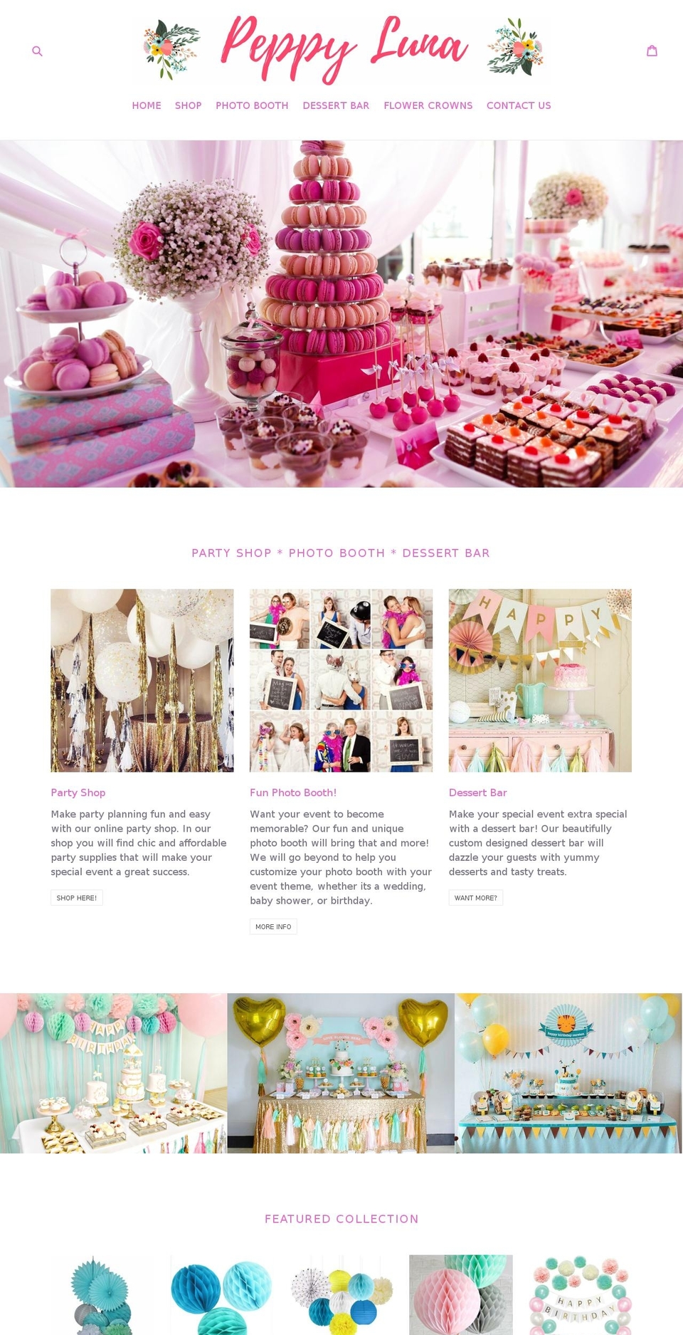 peppyluna.com shopify website screenshot