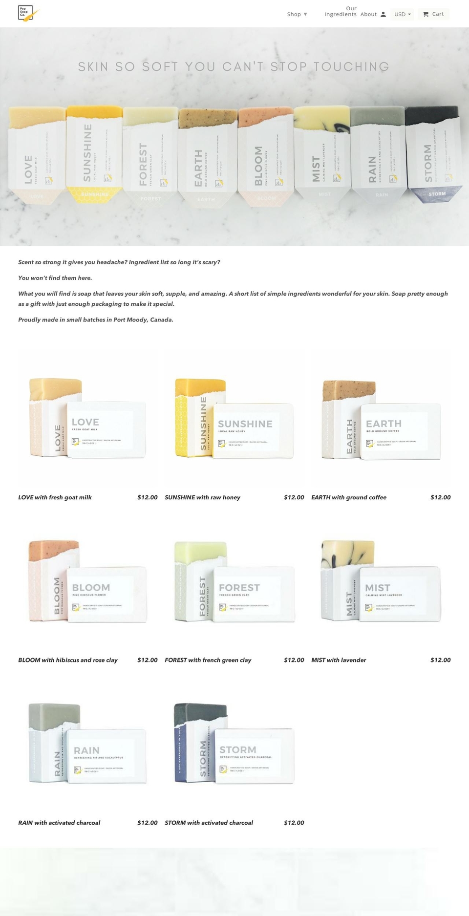 New Products Shopify theme site example pepsoap.com