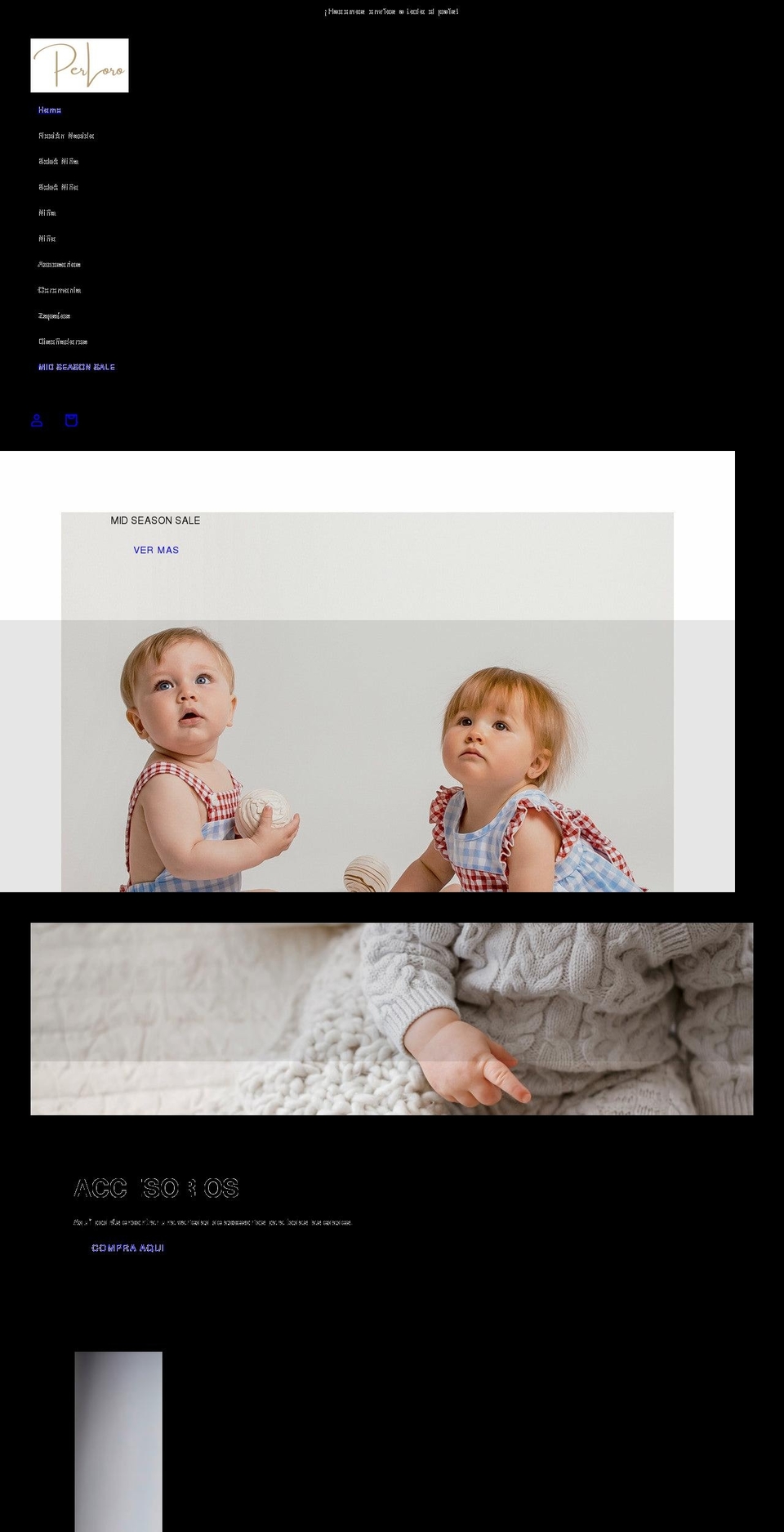 per-loro.com shopify website screenshot