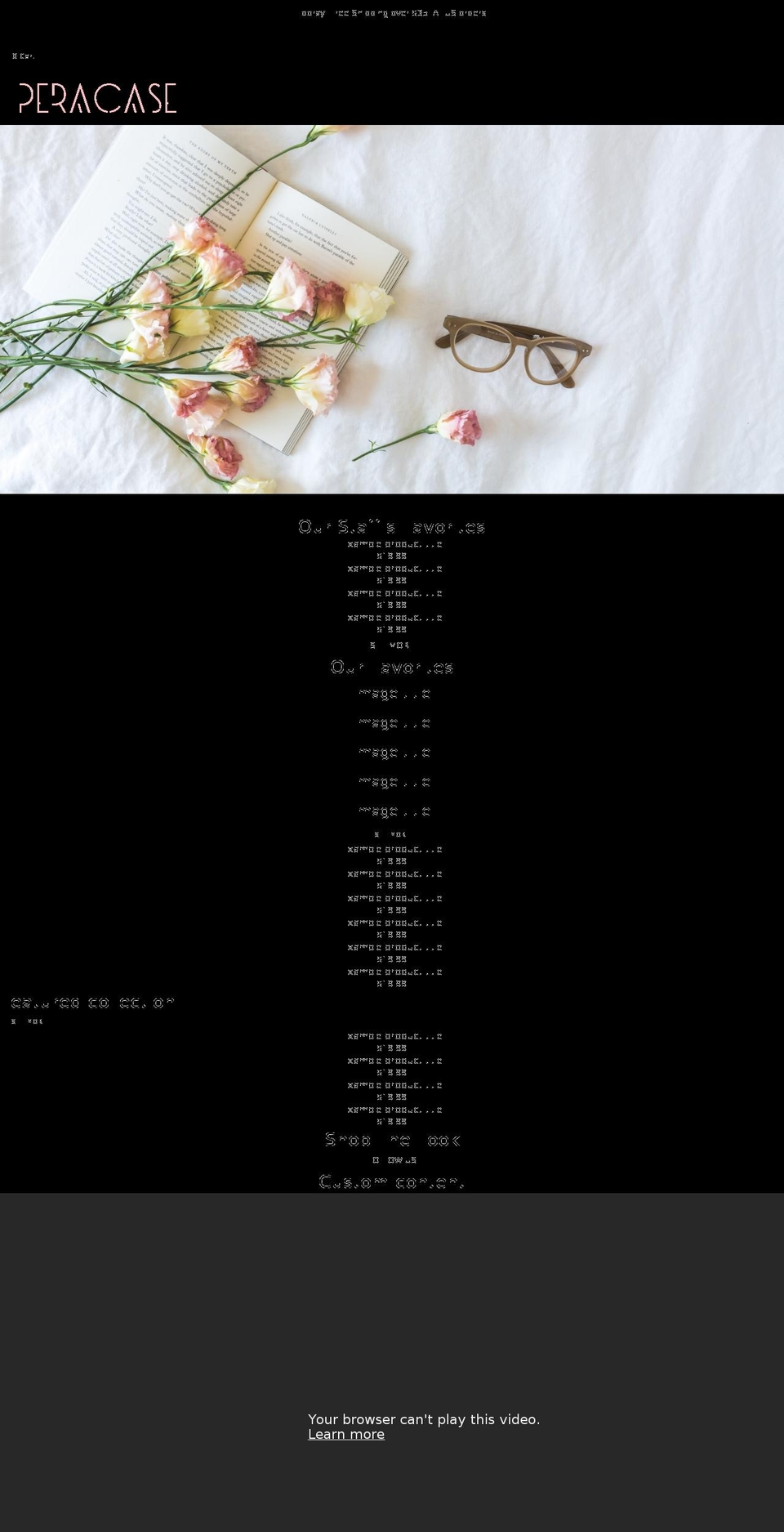 peracase.com shopify website screenshot