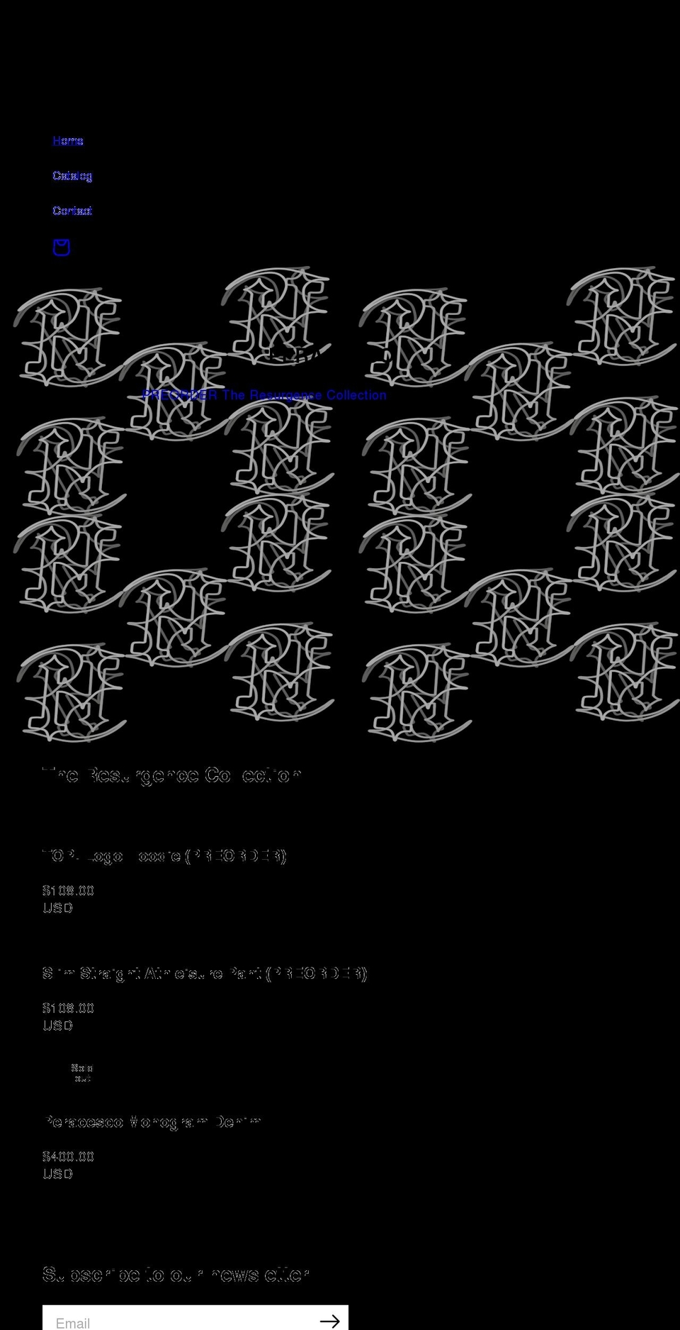 peracesco.com shopify website screenshot