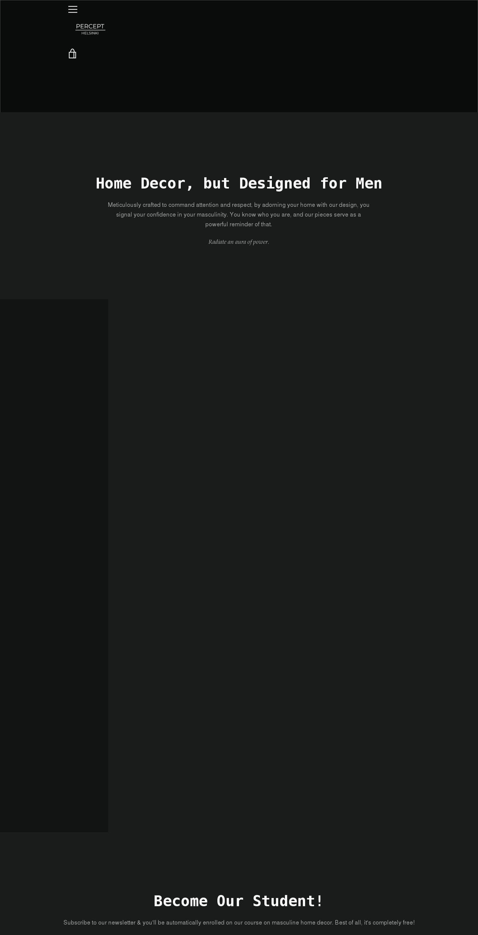 percepthelsinki.com shopify website screenshot