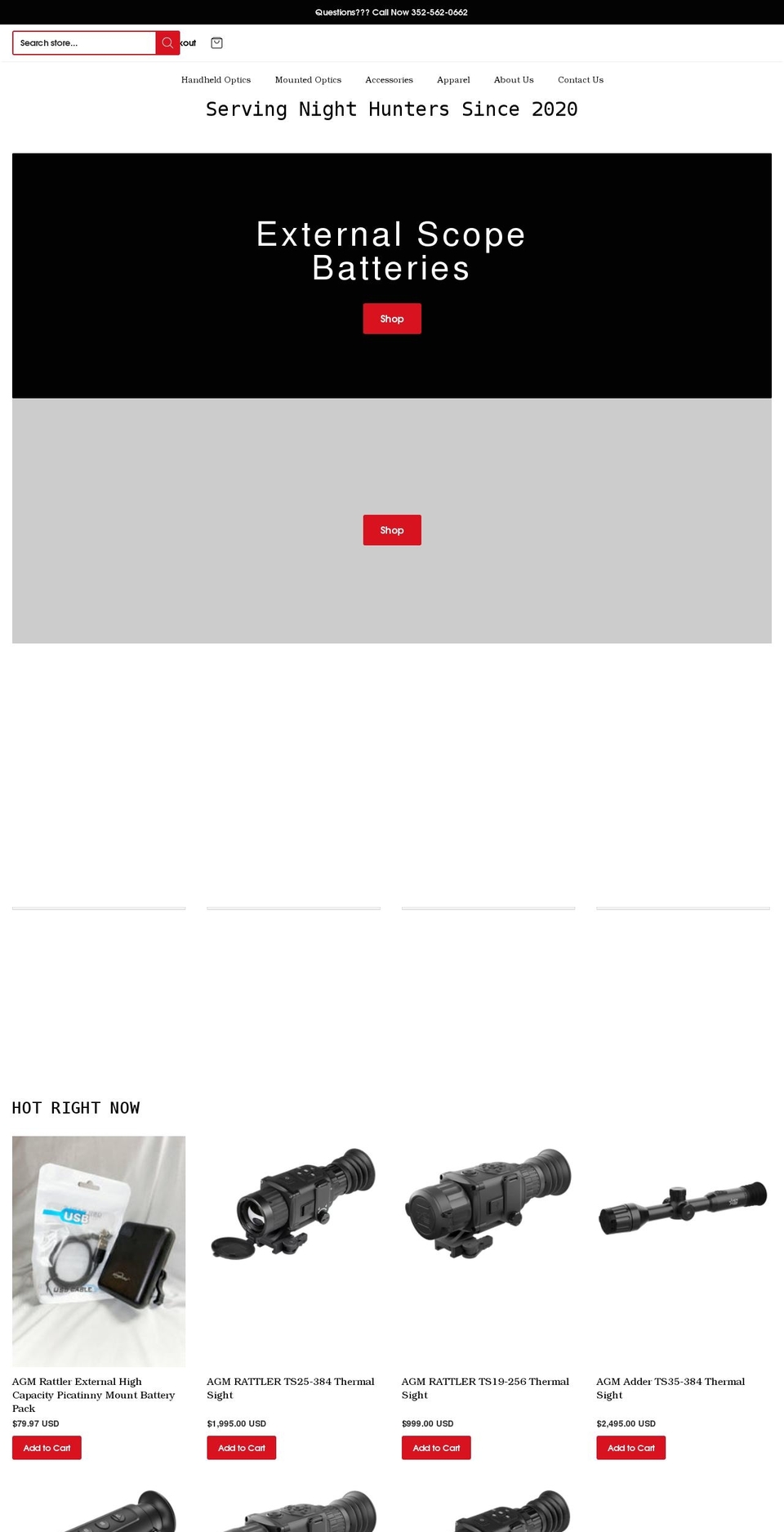 perceptivegear.com shopify website screenshot