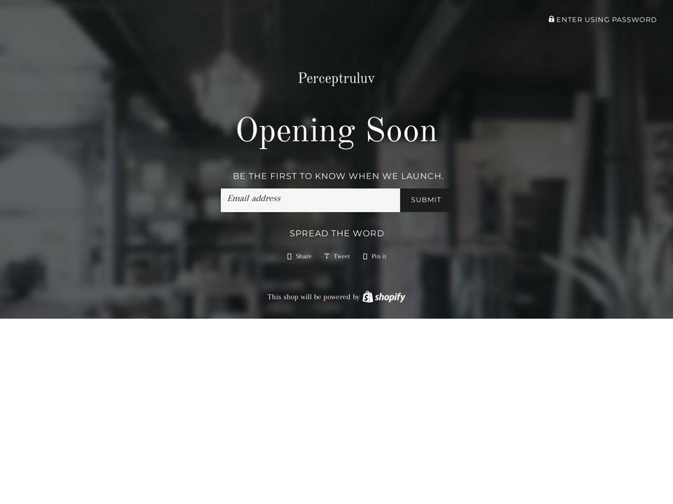 perceptruluv.com — Shopify storefront screenshot
