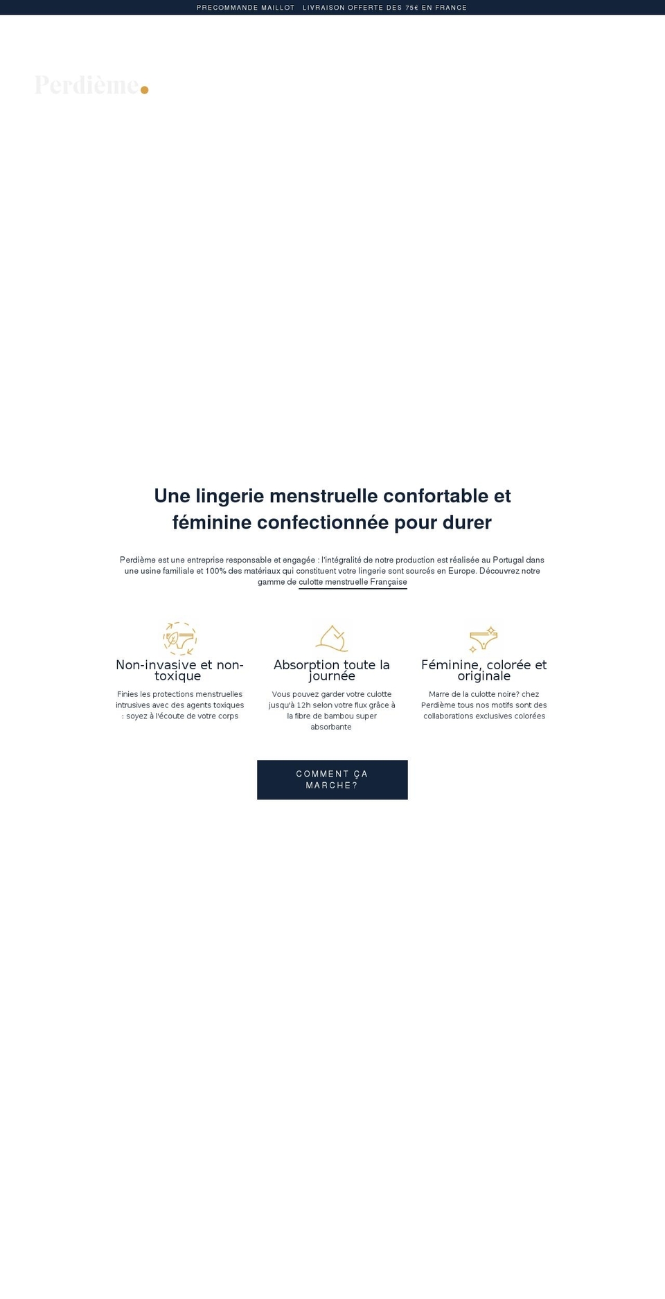 perdieme.com shopify website screenshot