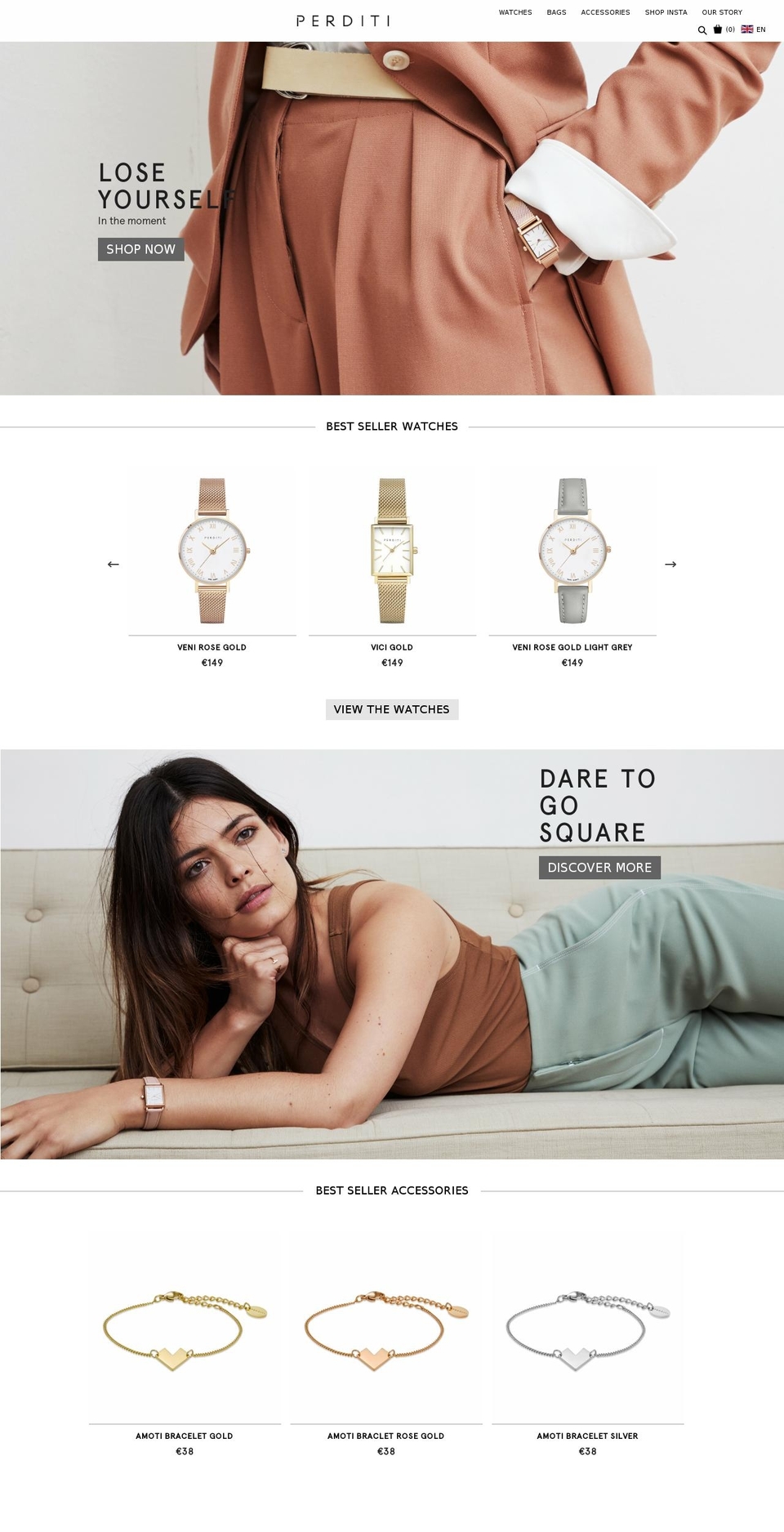 perditi.com — Shopify storefront screenshot