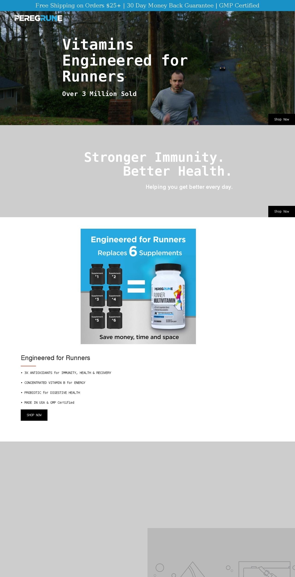 peregrune.com shopify website screenshot