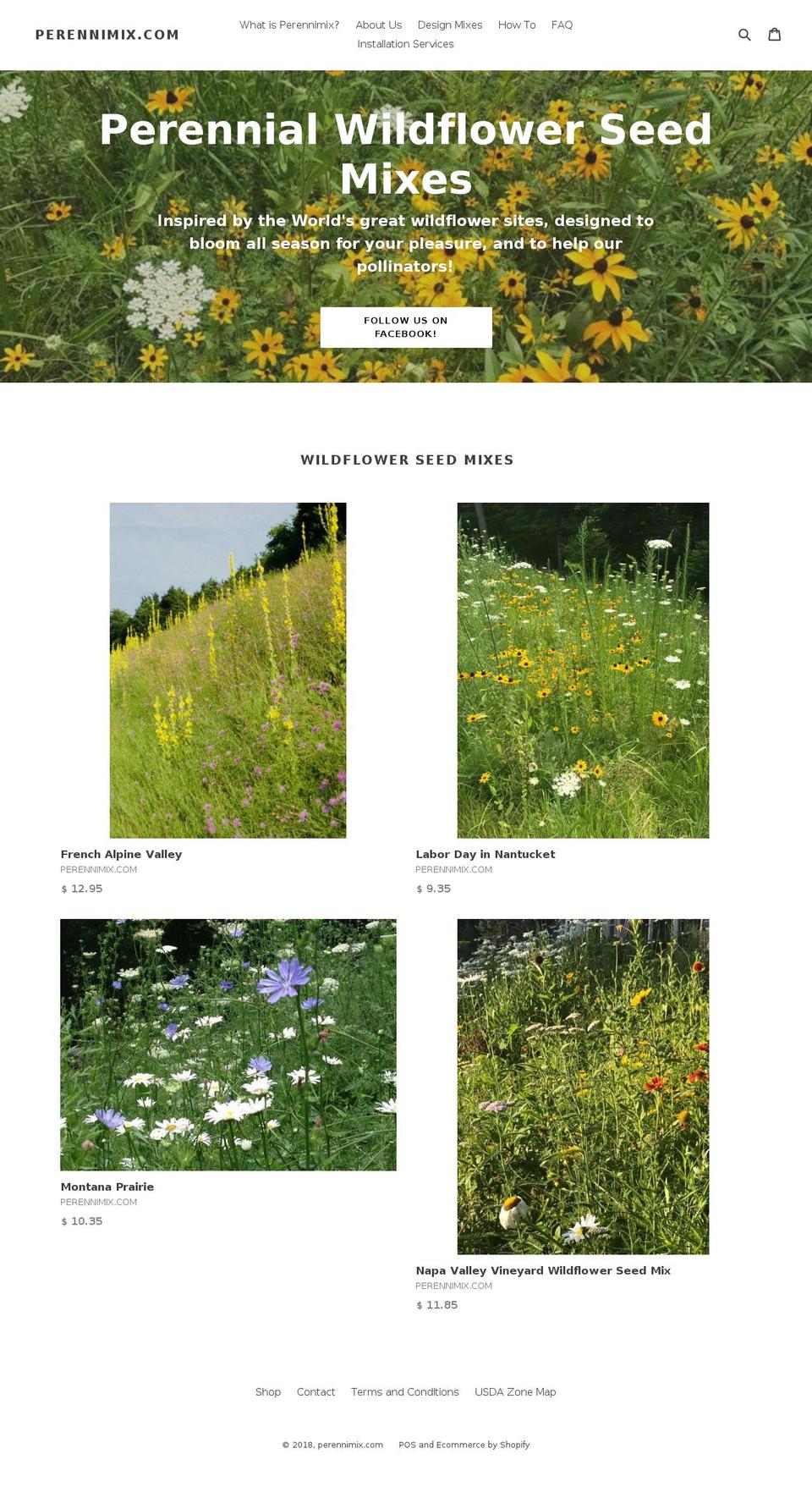 perennimix.com shopify website screenshot